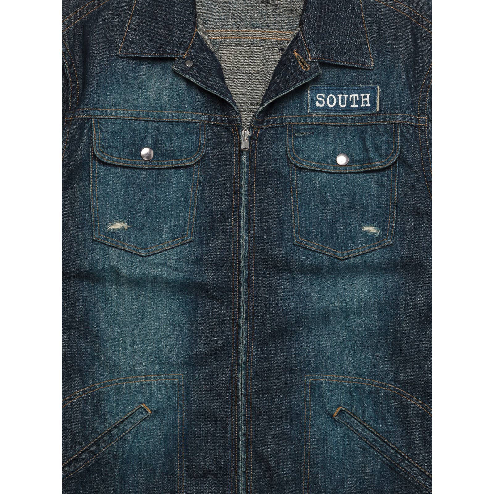 Pain Patchwork Denim Jacket - Image 4