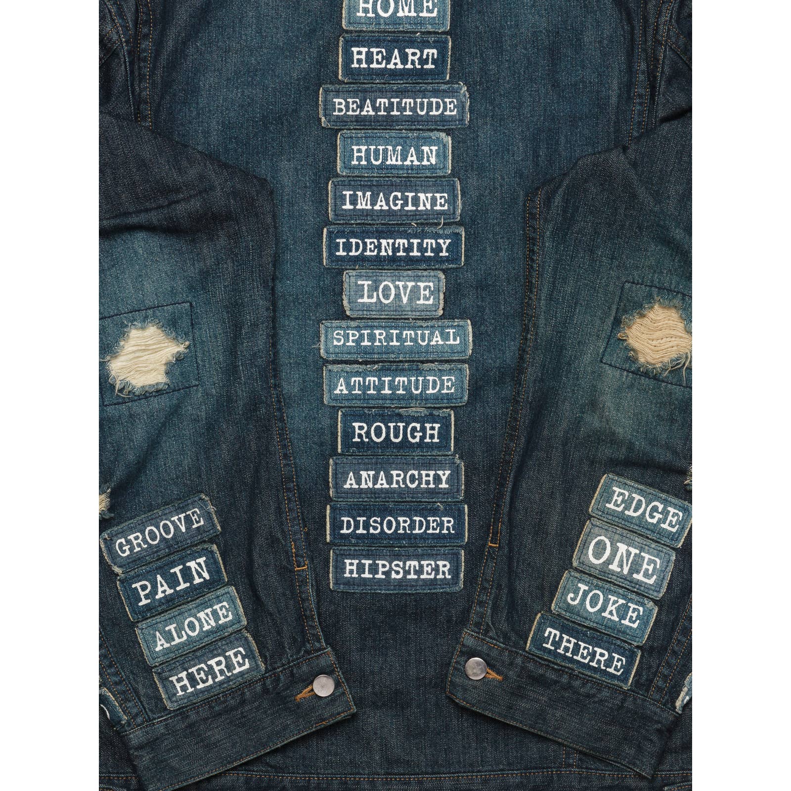 Pain Patchwork Denim Jacket - Image 5