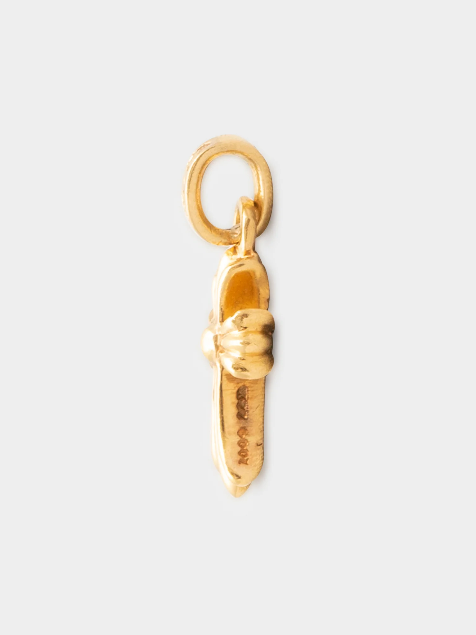 22K Pavé Diamond Baby Fat Pendant - Image 4