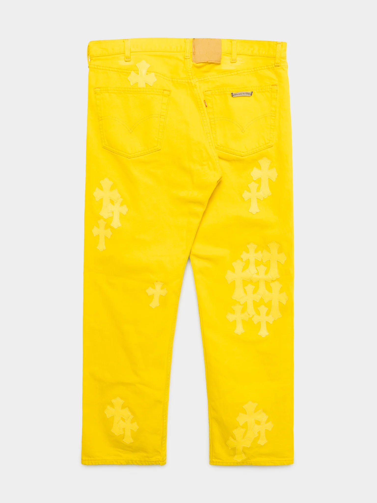 34-Patch Yellow Levi’s Jeans - Image 2