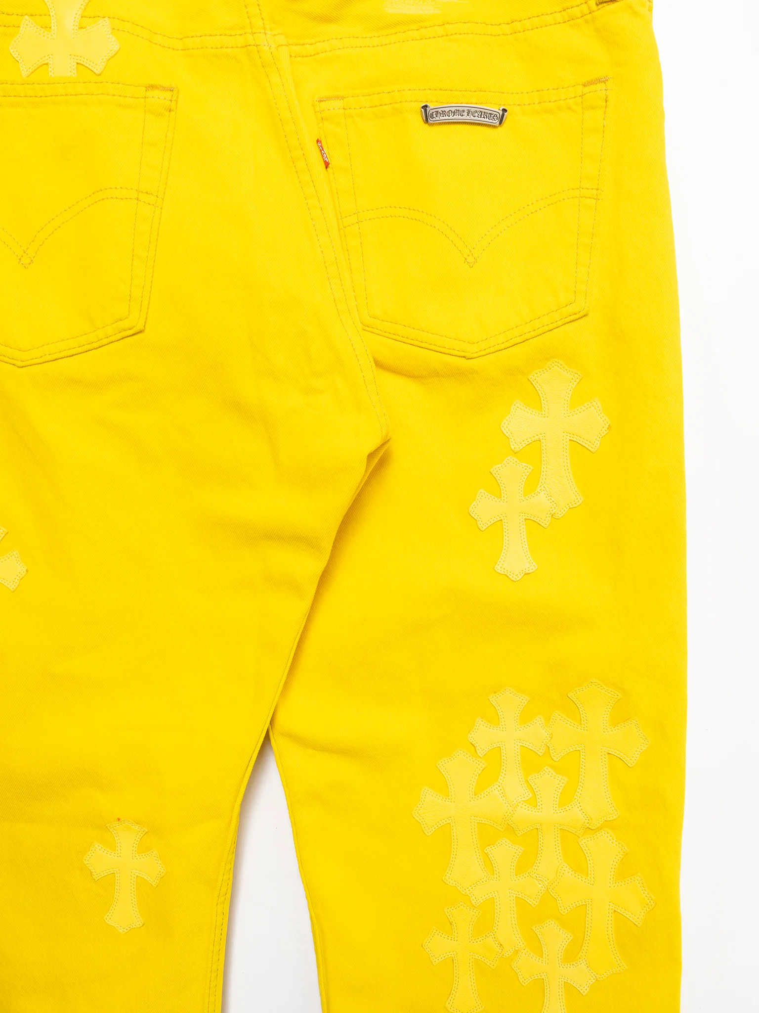 34-Patch Yellow Levi’s Jeans - Image 3