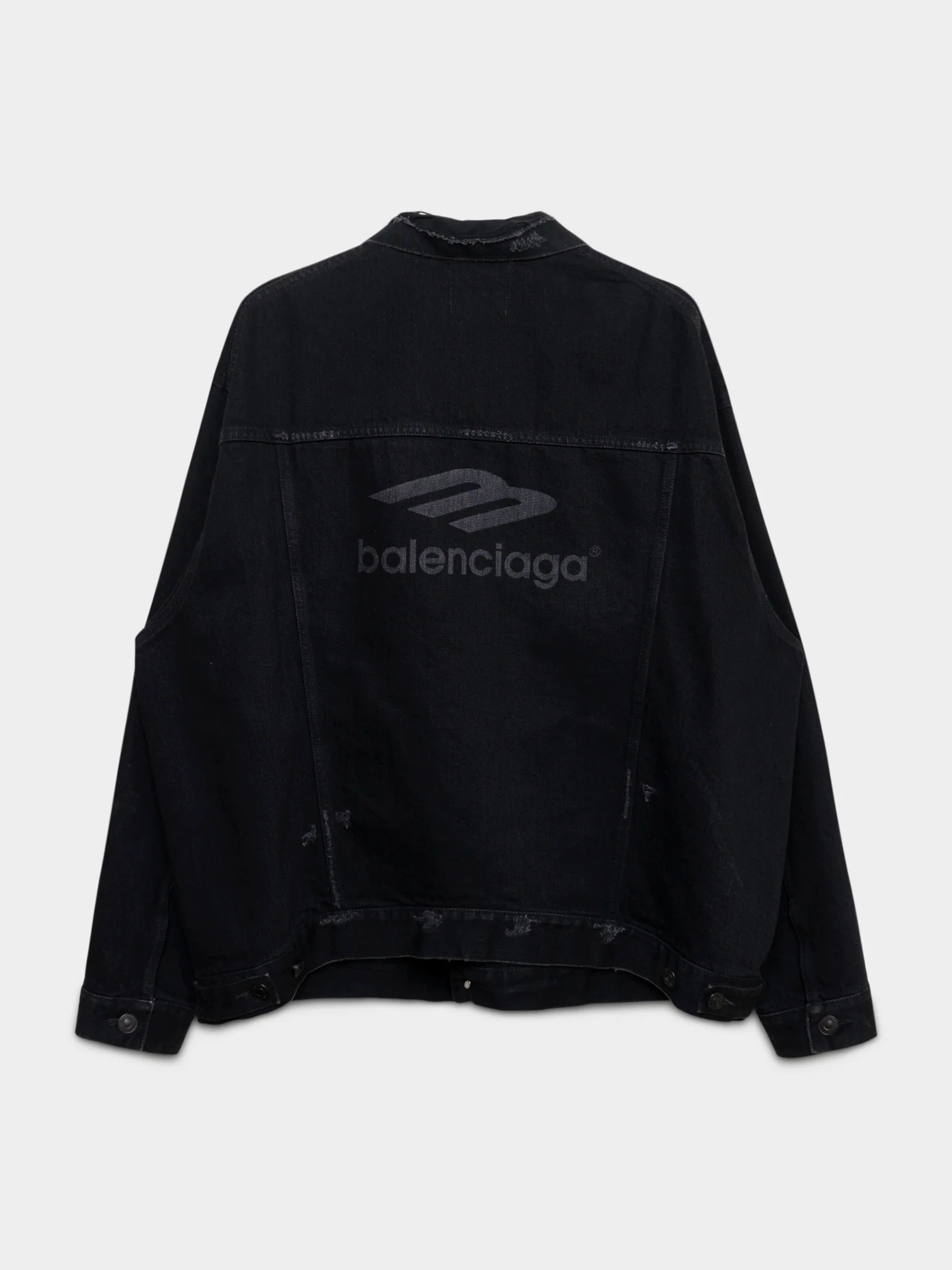 3B Distressed Denim Jacket - Image 2