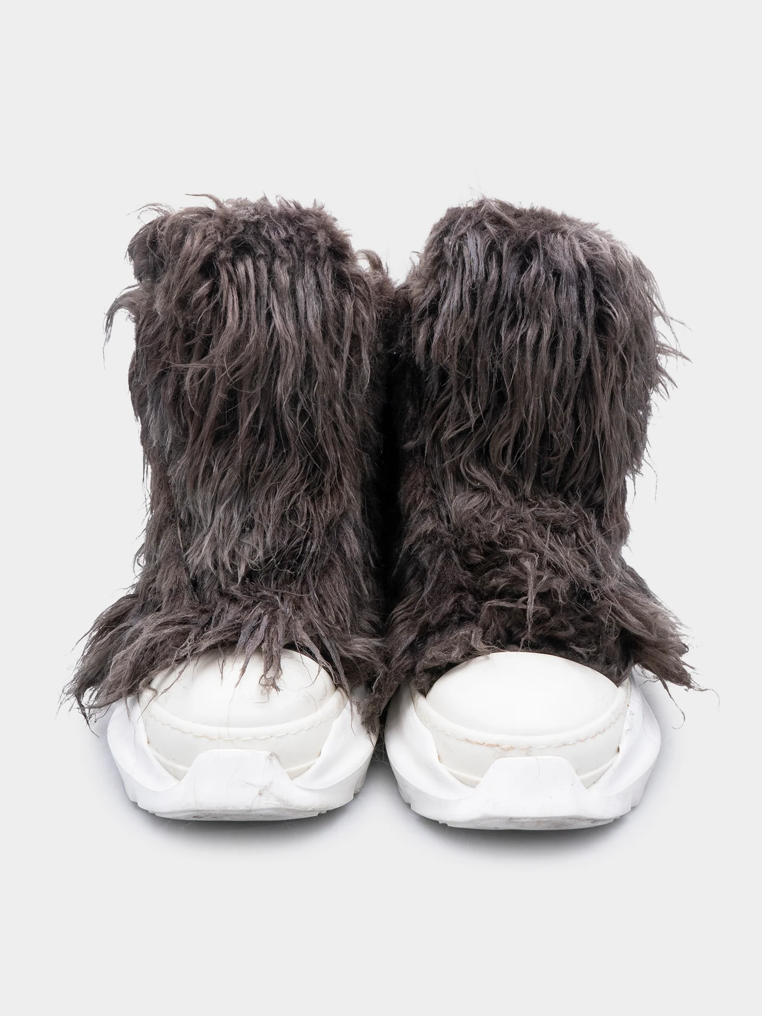 Abstract Fur Trim Hi-top Ramones - Image 2