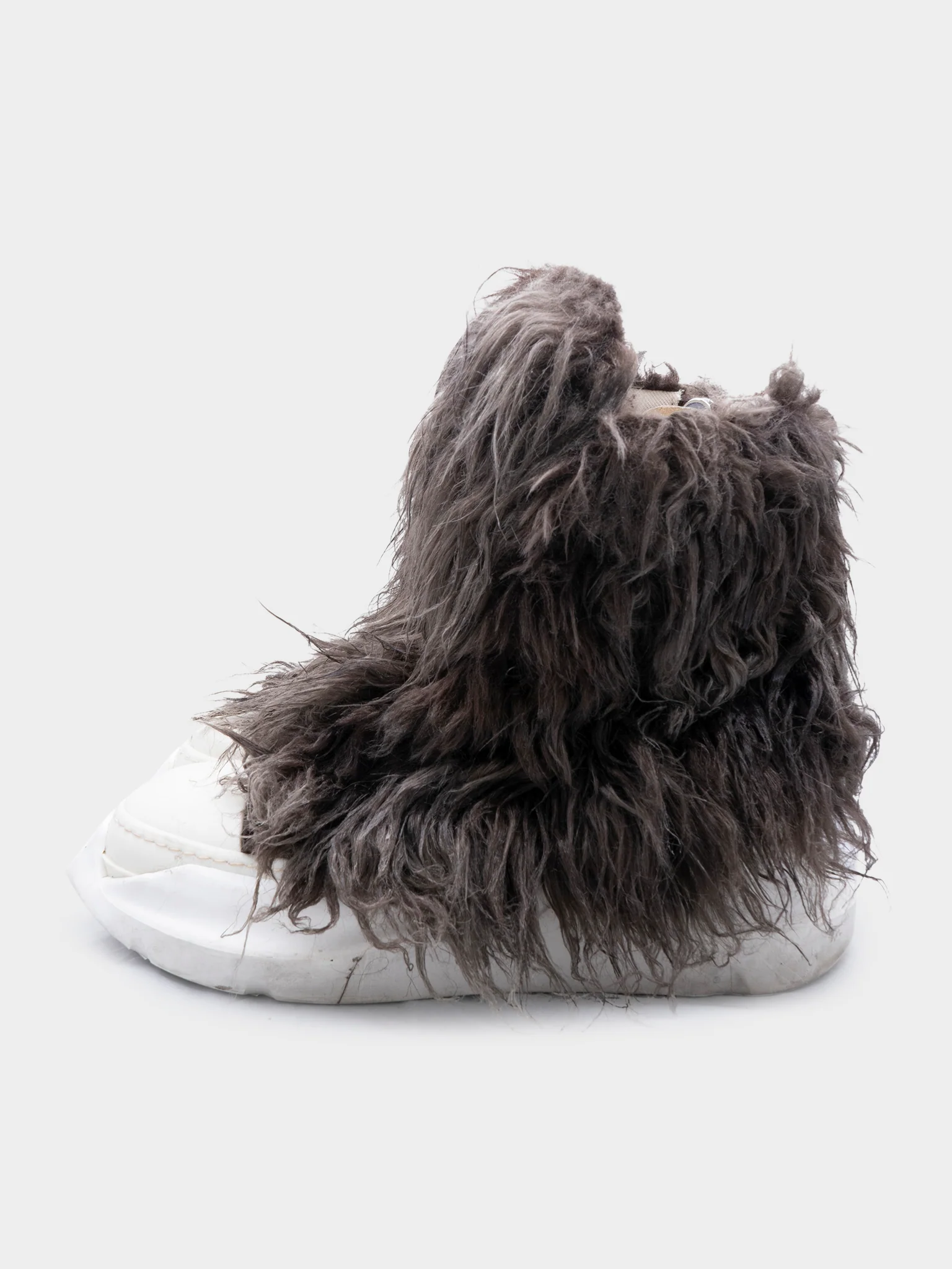 Abstract Fur Trim Hi-top Ramones - Image 3