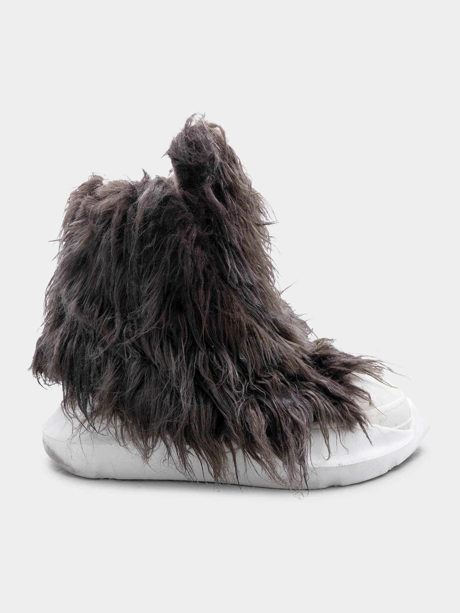 Abstract Fur Trim Hi-top Ramones - Image 5