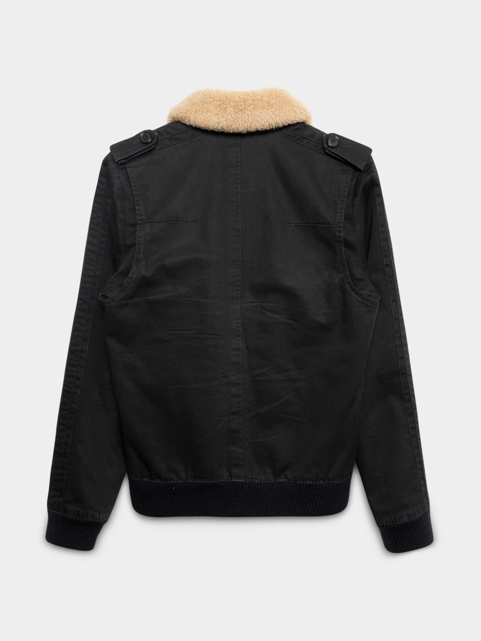 AW05 Shearling Canvas Bomber - Image 2