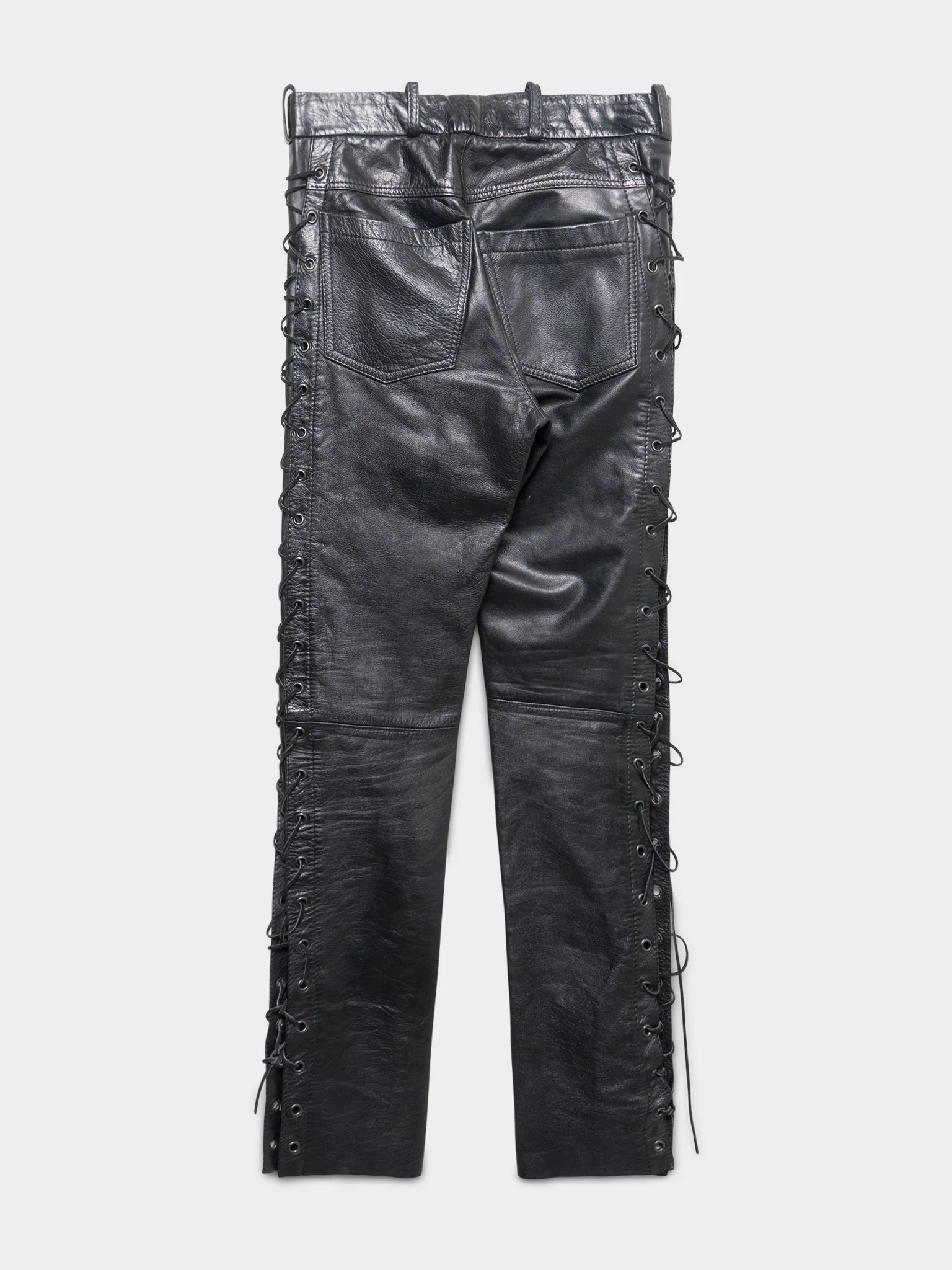 AW98 “Radioactivity” Laced Leather Pants - Image 2