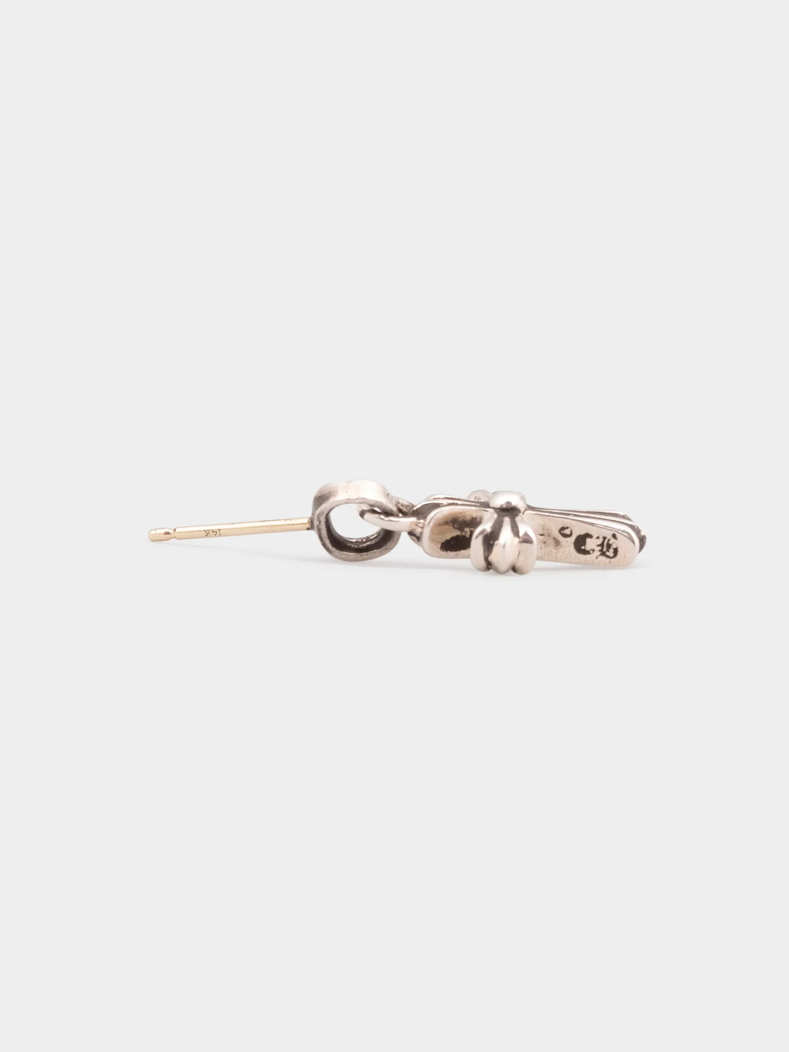 Baby Fat Cross Earring - Image 4