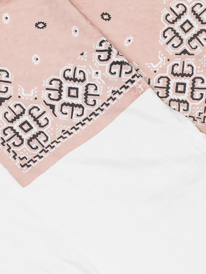 Bandana Paneled T-Shirt - Image 2