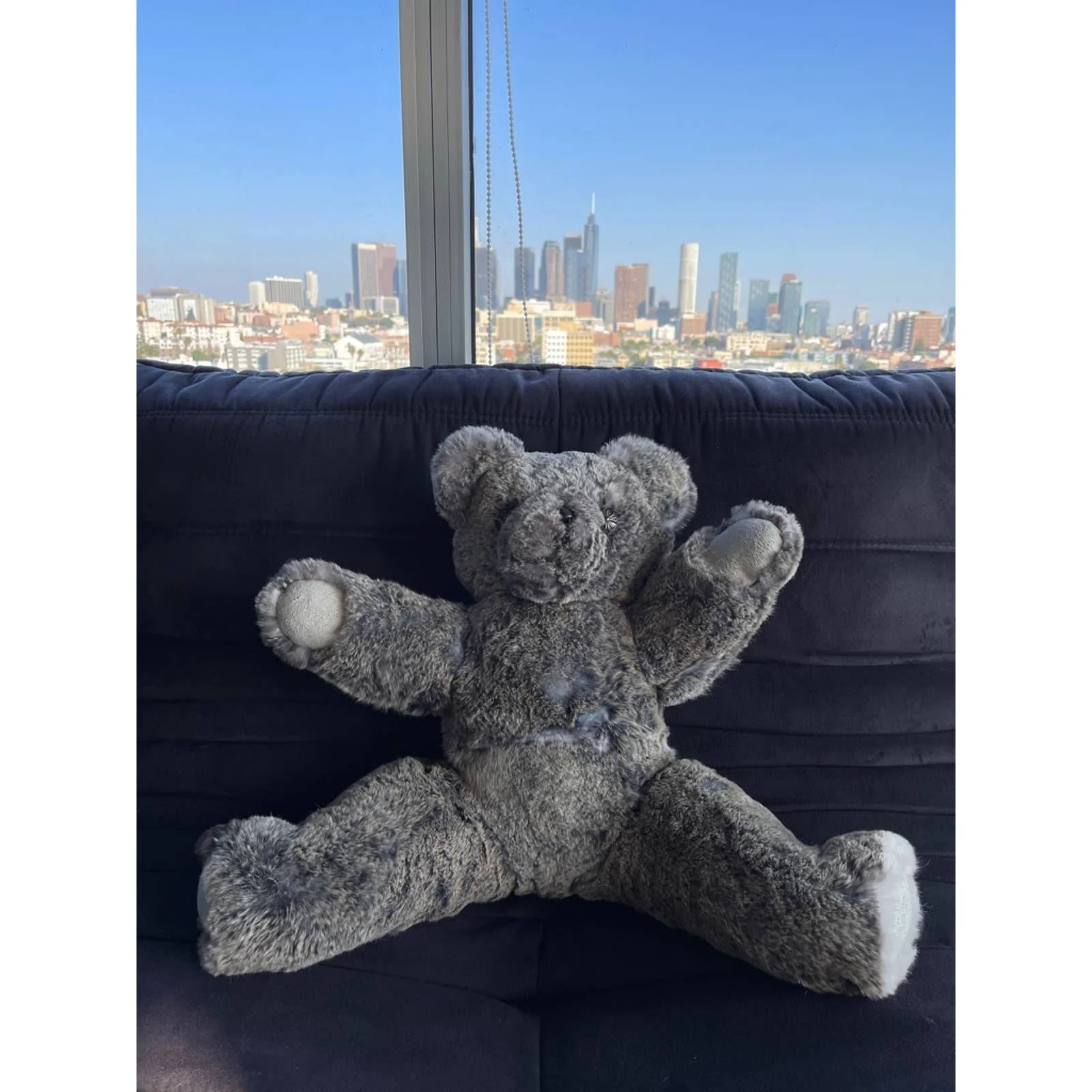 Big Coyote Fur Teddy Bear - Image 5