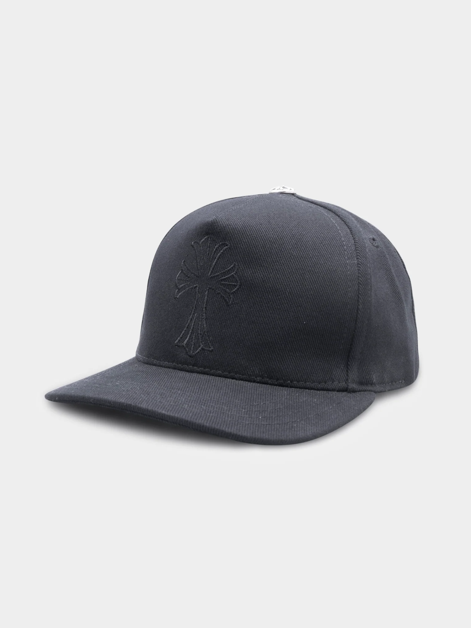 Black on Black Embroidered Cross Hat