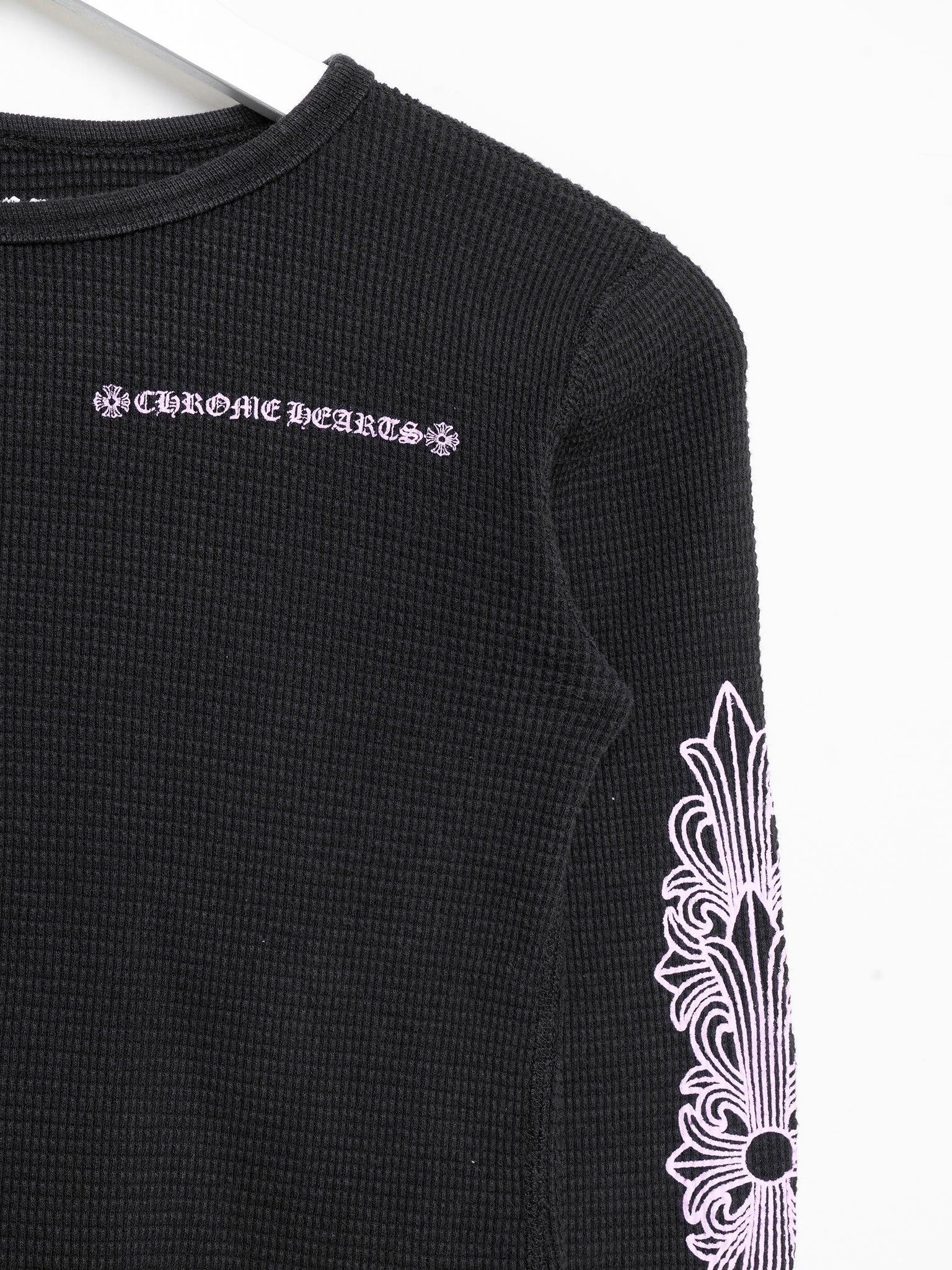 Black & Pink Baby Thermal Longsleeve Shirt - Image 2