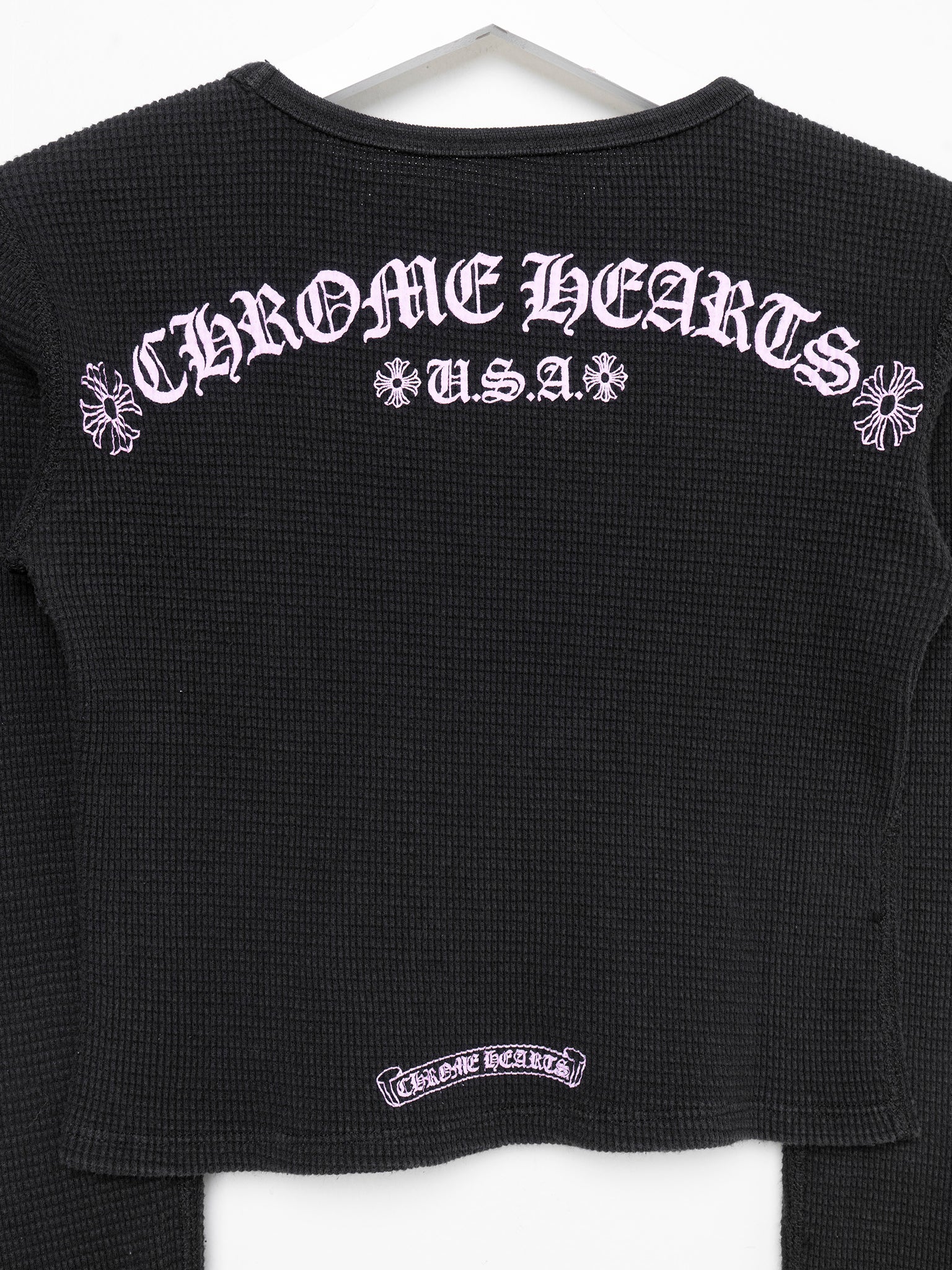 Black & Pink Baby Thermal Longsleeve Shirt - Image 4