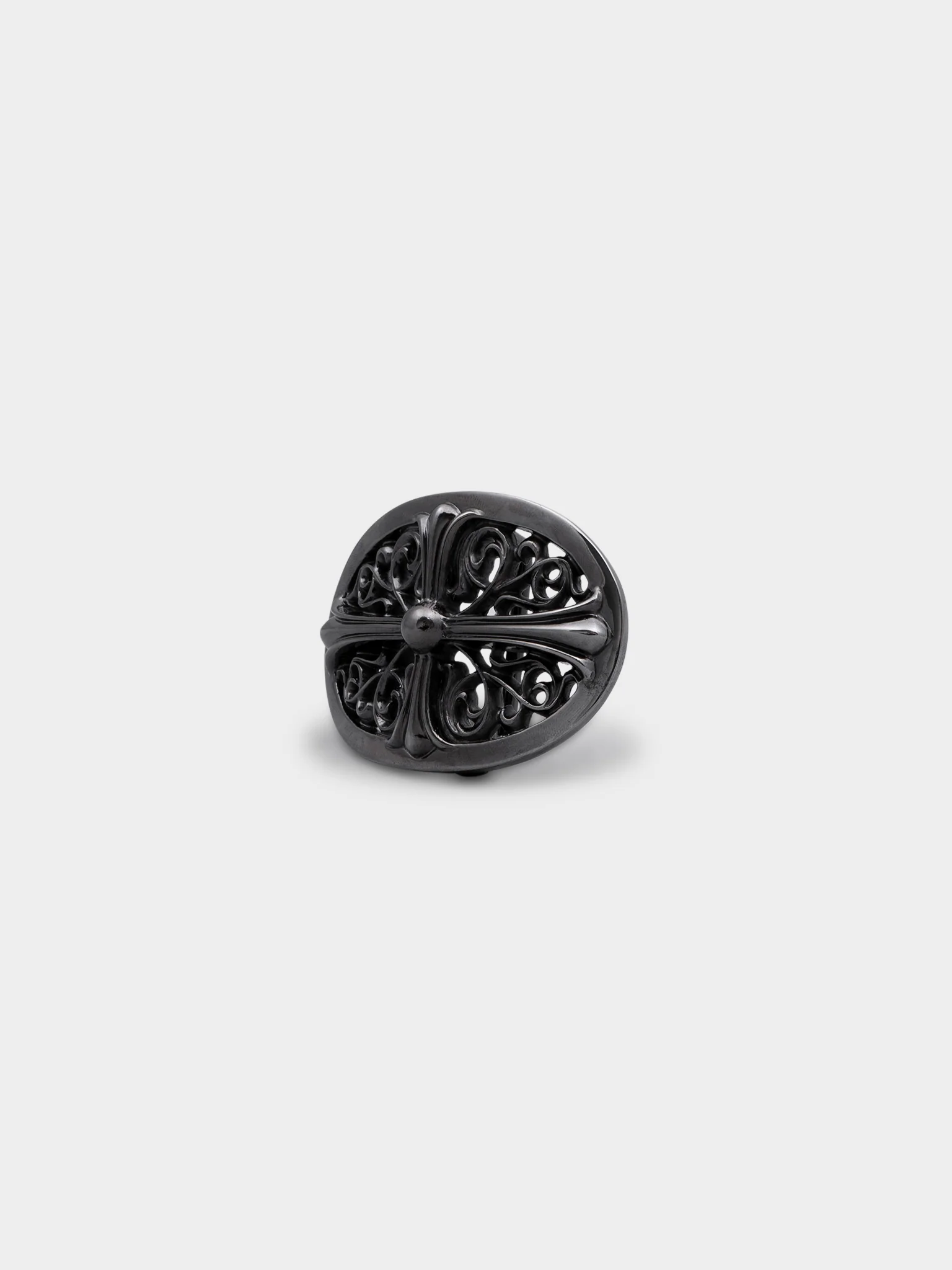 Black Rhodium Oval Cross Buckle - Image 2
