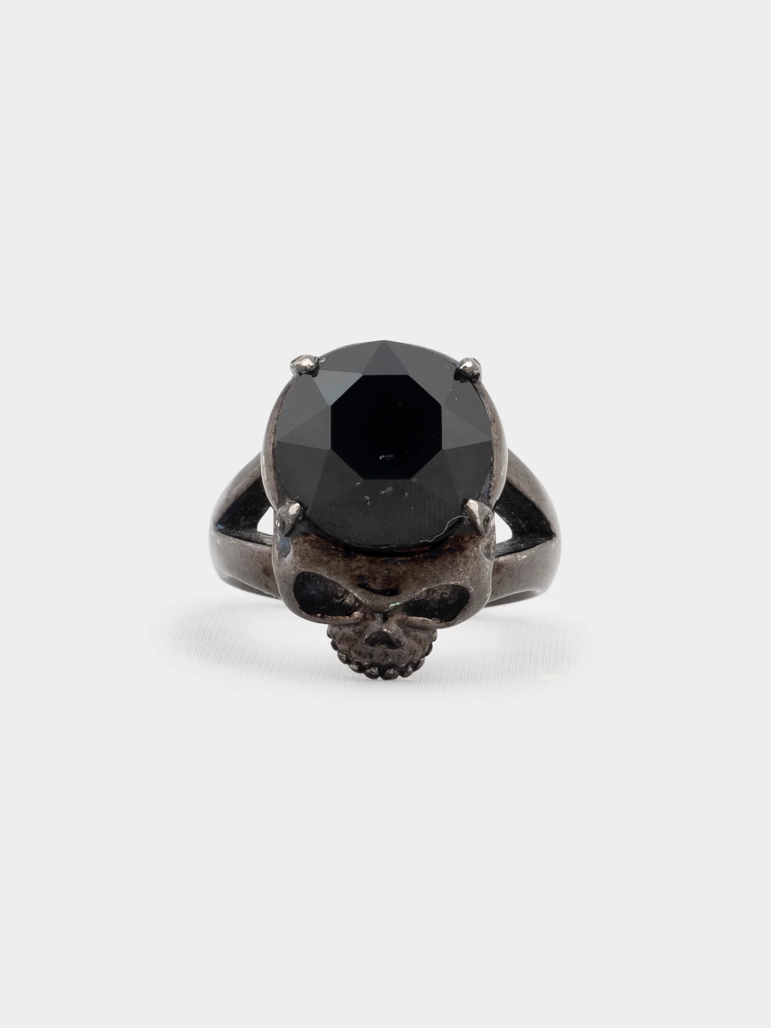 Black Skull Gem Ring