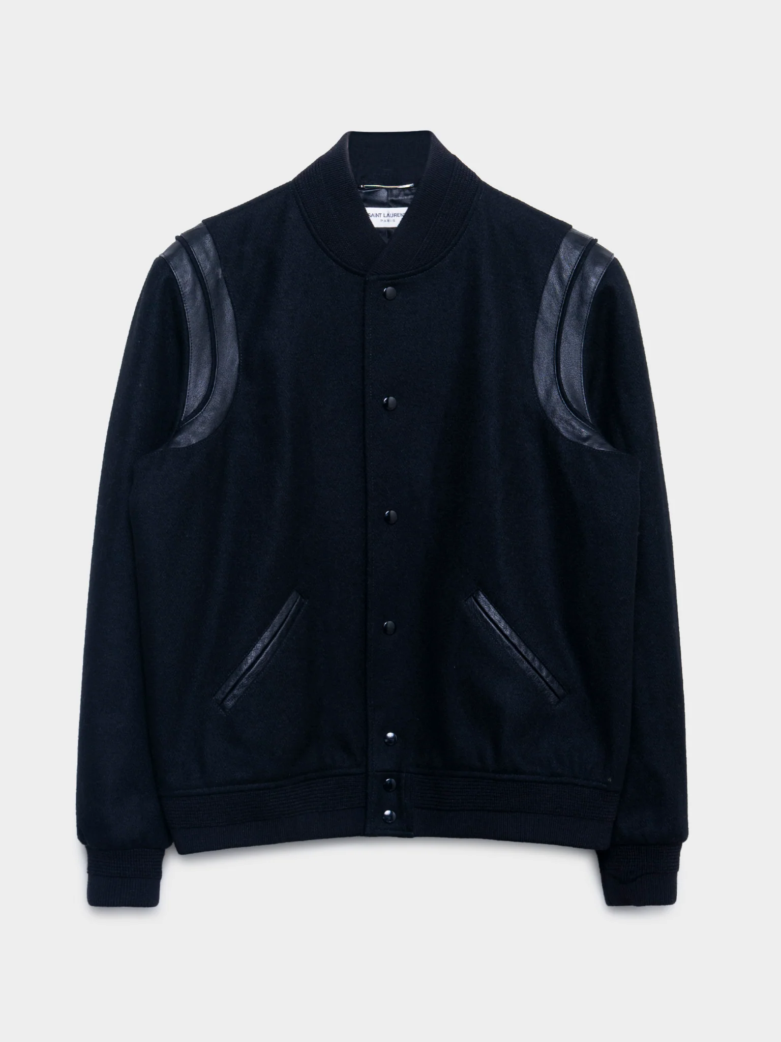 Black Teddy Varsity Jacket