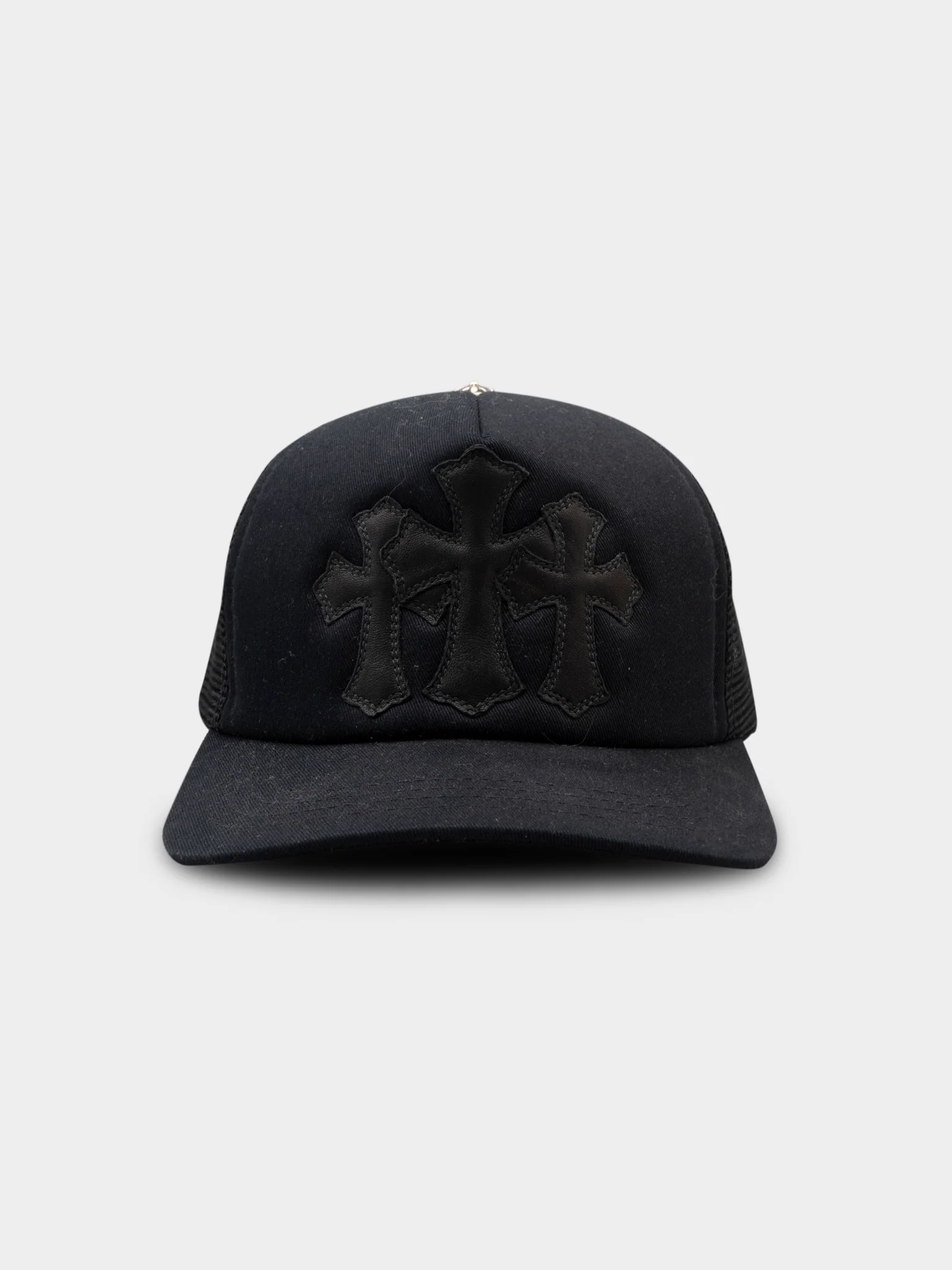 Black Triple Cross Trucker