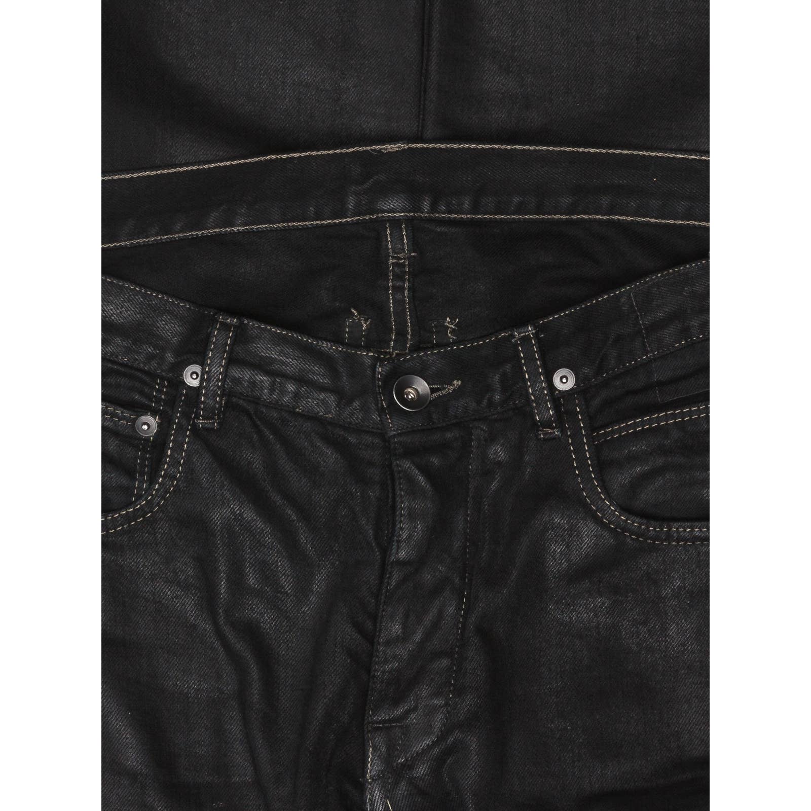 Black Waxed Denim - Image 3