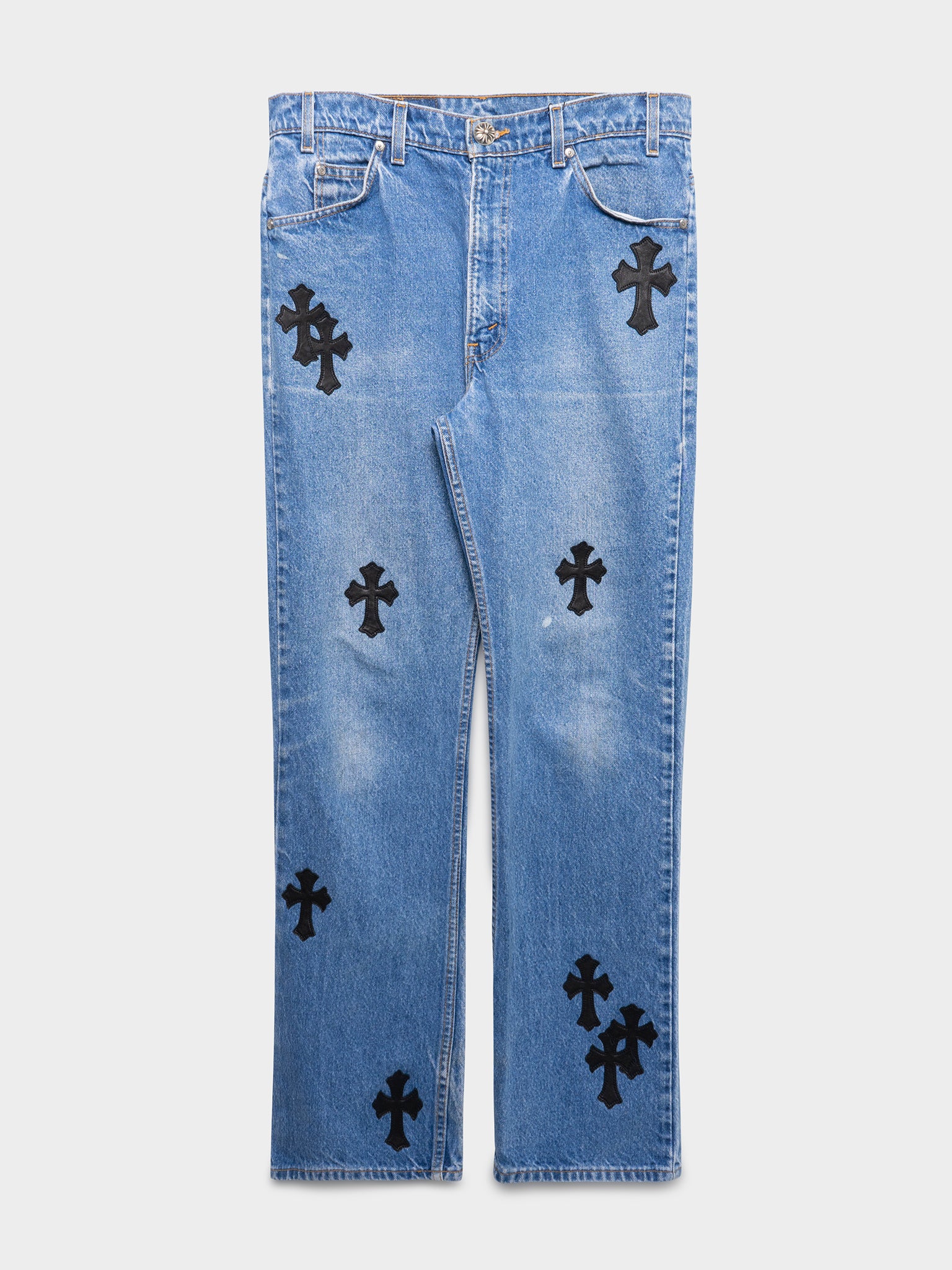 Blue Patched Levis 517