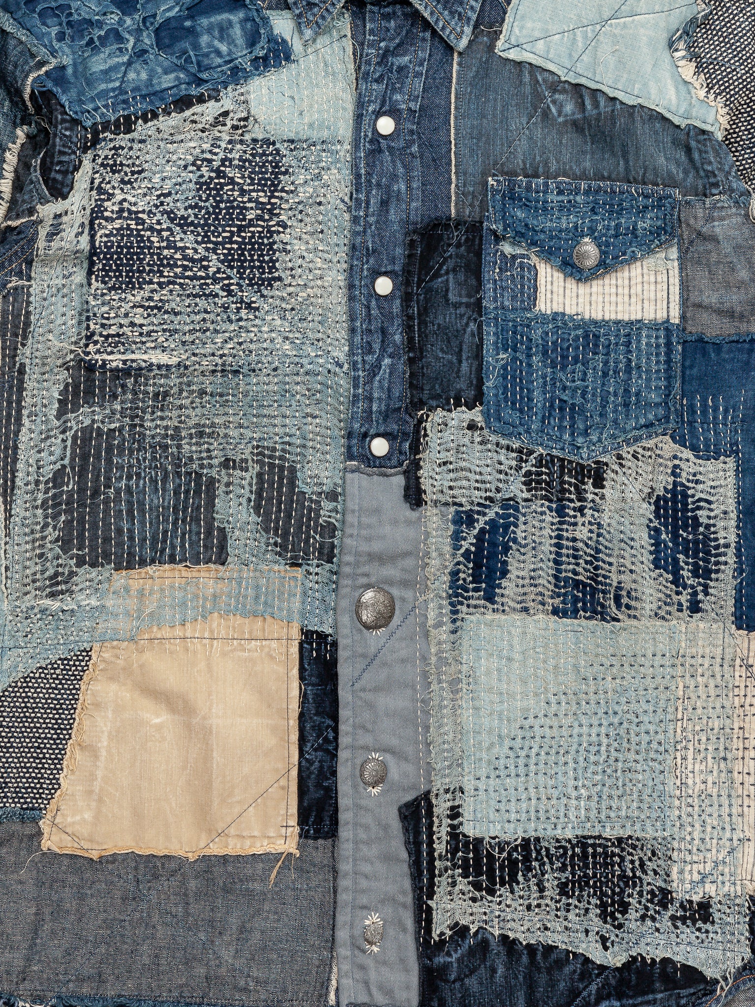 Boro Patchwork Button Up - Image 3