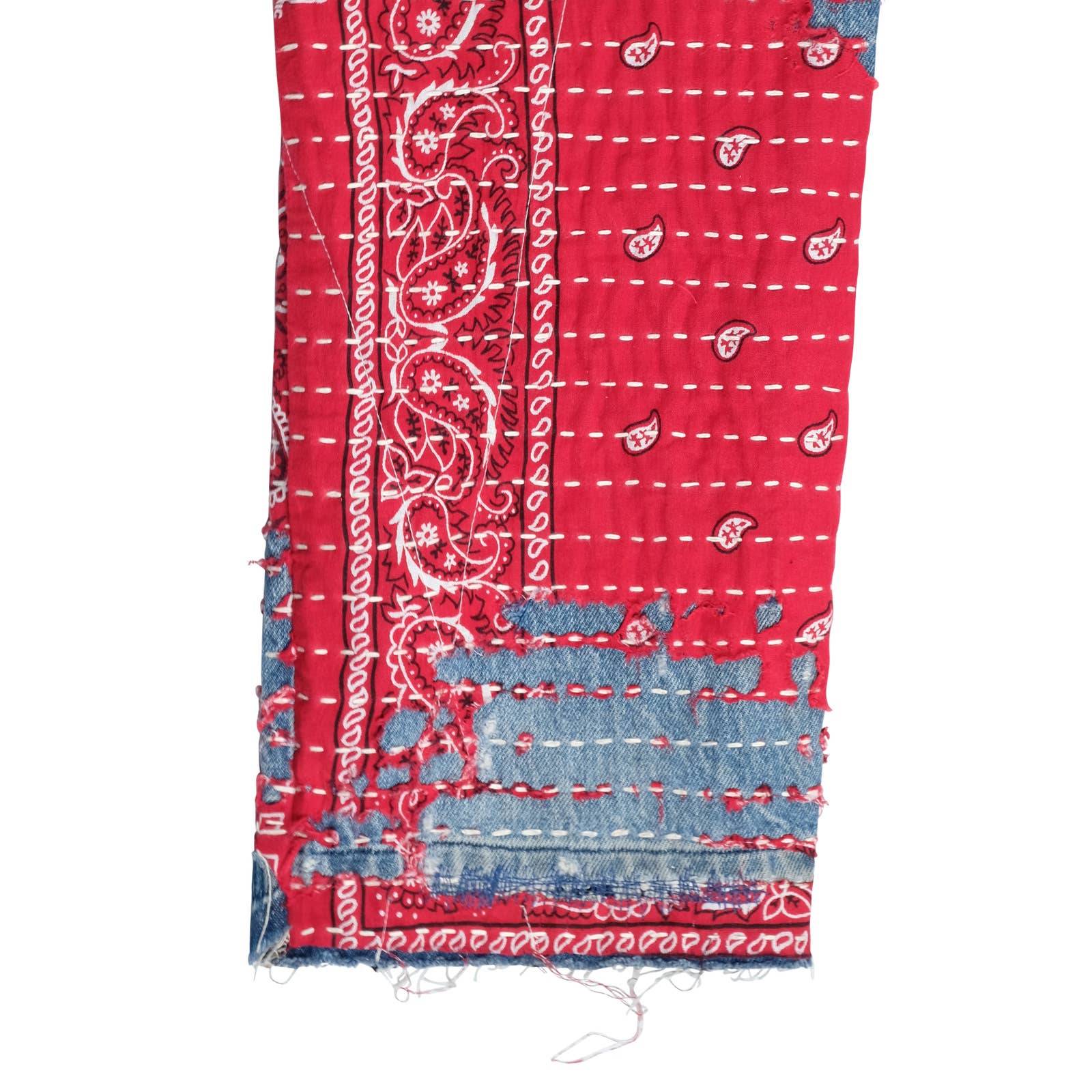 Boro Sashiko Bandana Jeans - Image 5