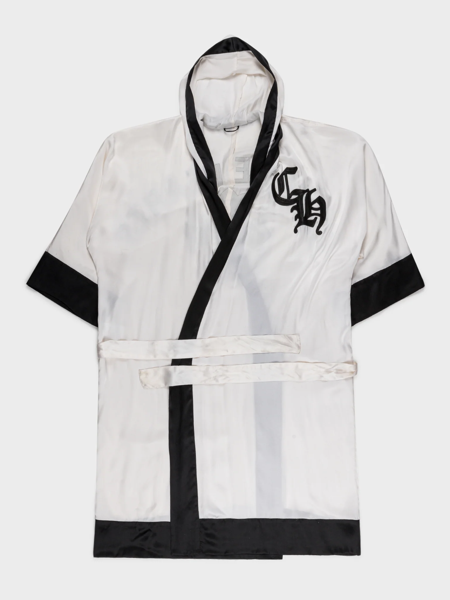Silk & Leather Boxing Robe - Image 2