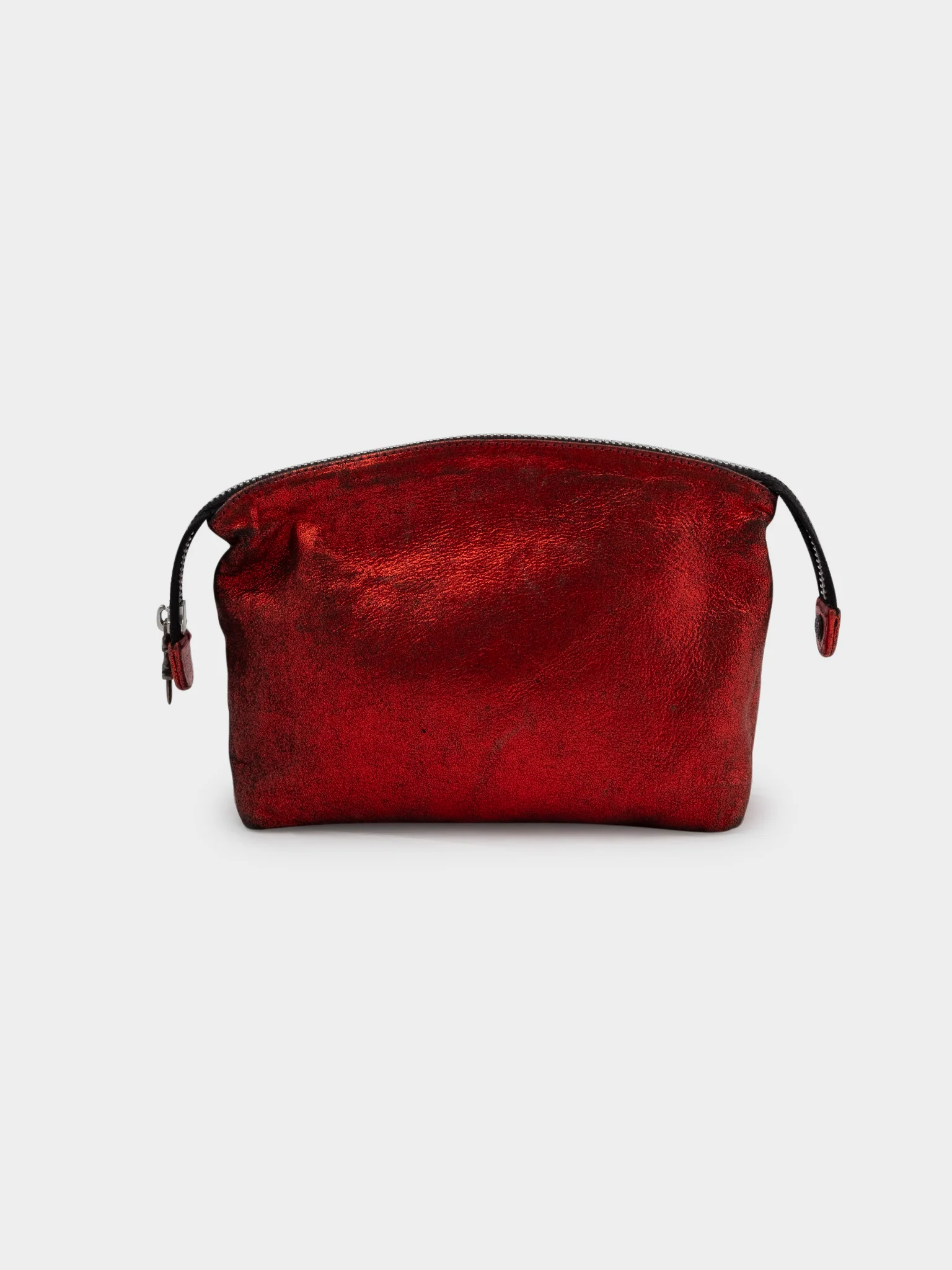 Red Leather Toiletry Bag - Image 2