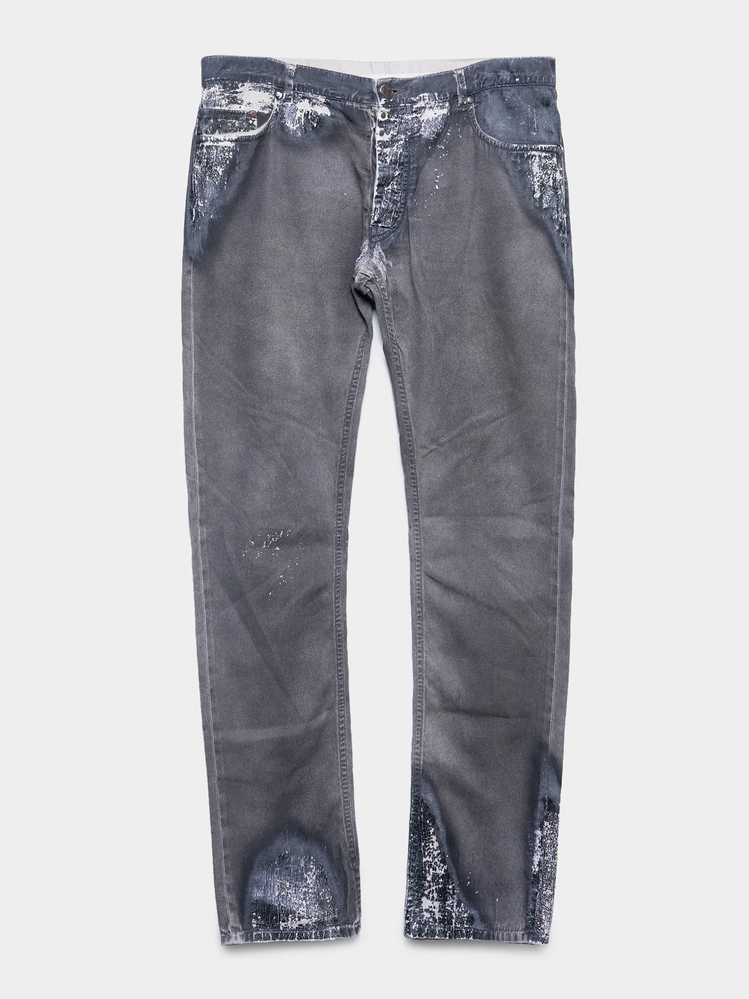 Burnt Paint Splatter Jeans