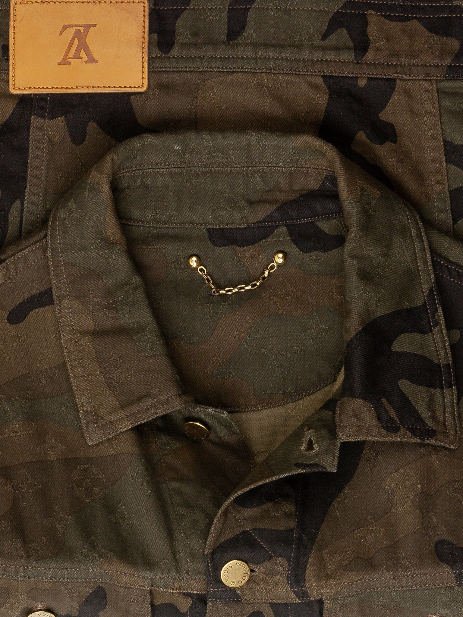 Supreme Camouflage Monogram Denim Jacket - Image 3