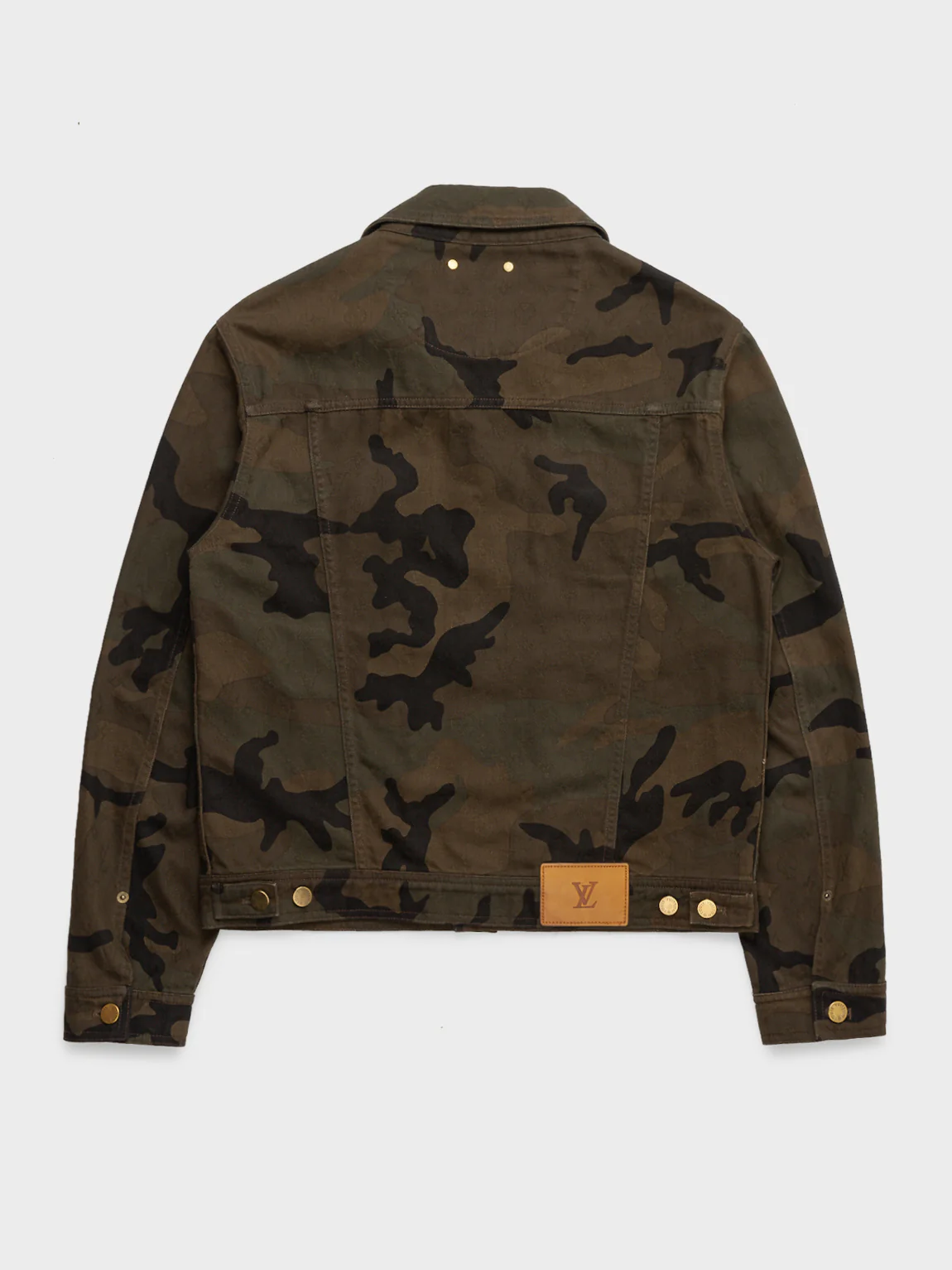 Supreme Camouflage Monogram Denim Jacket - Image 4
