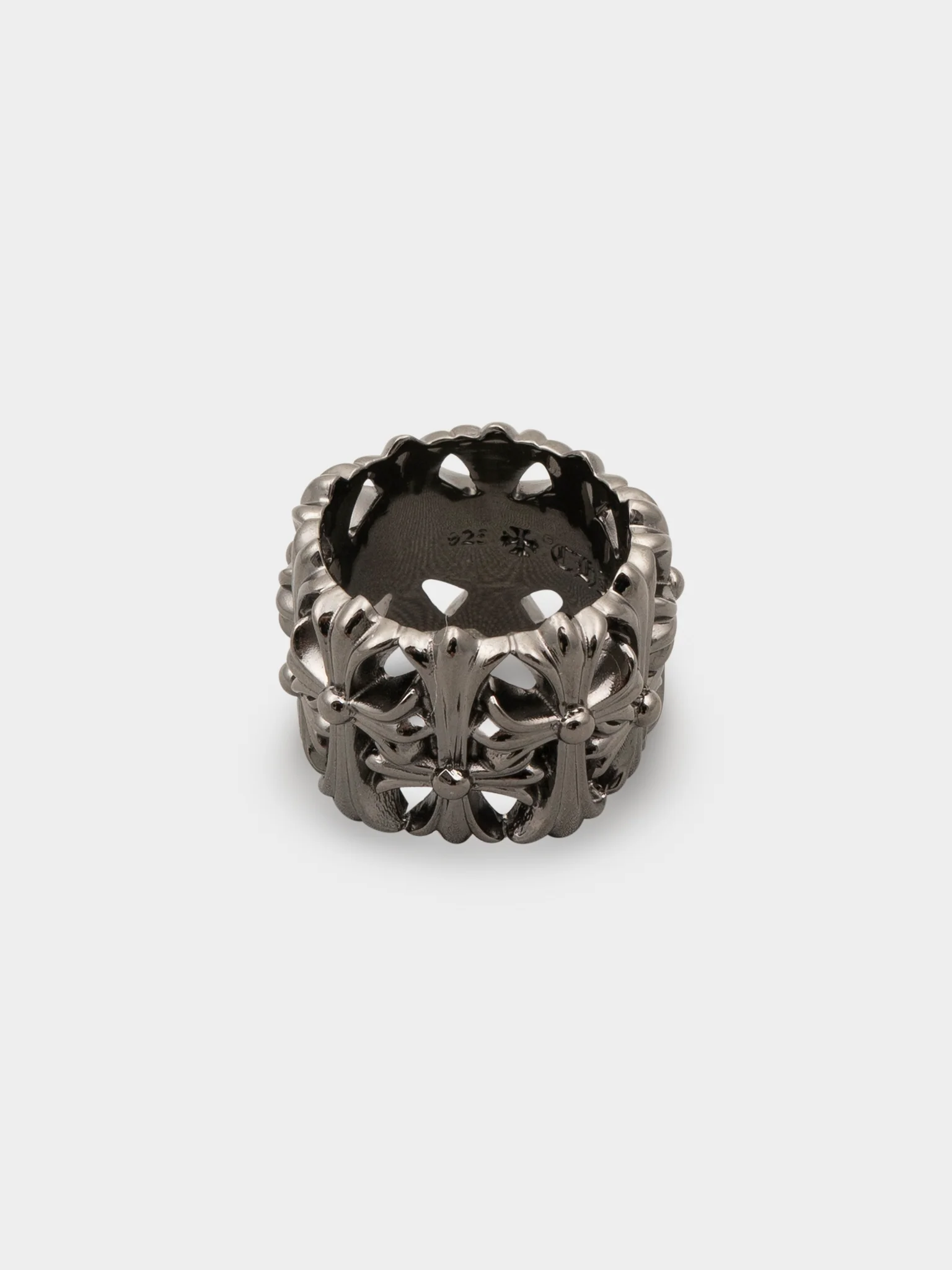 Black Rhodium Cemetery Ring - Image 4