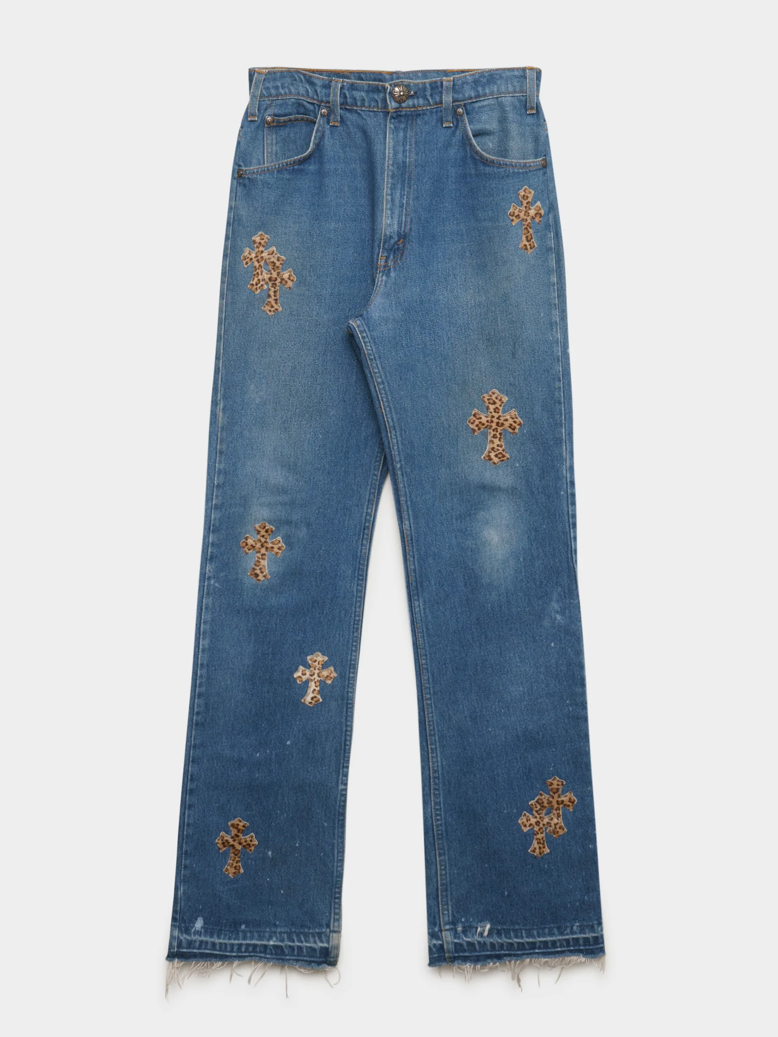 Cheetah Patched Levi’s Jeans