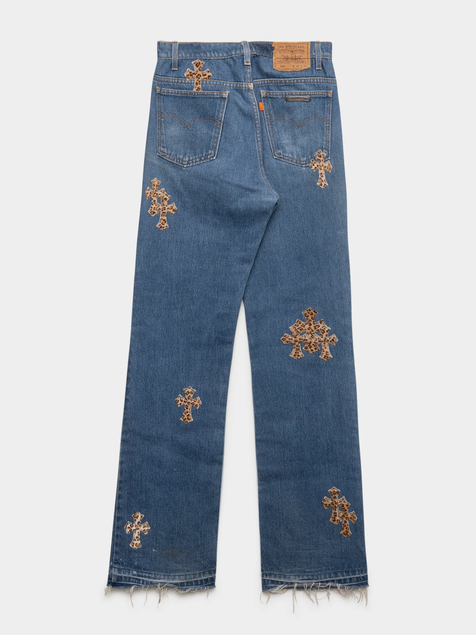 Cheetah Patched Levi’s Jeans - Image 3