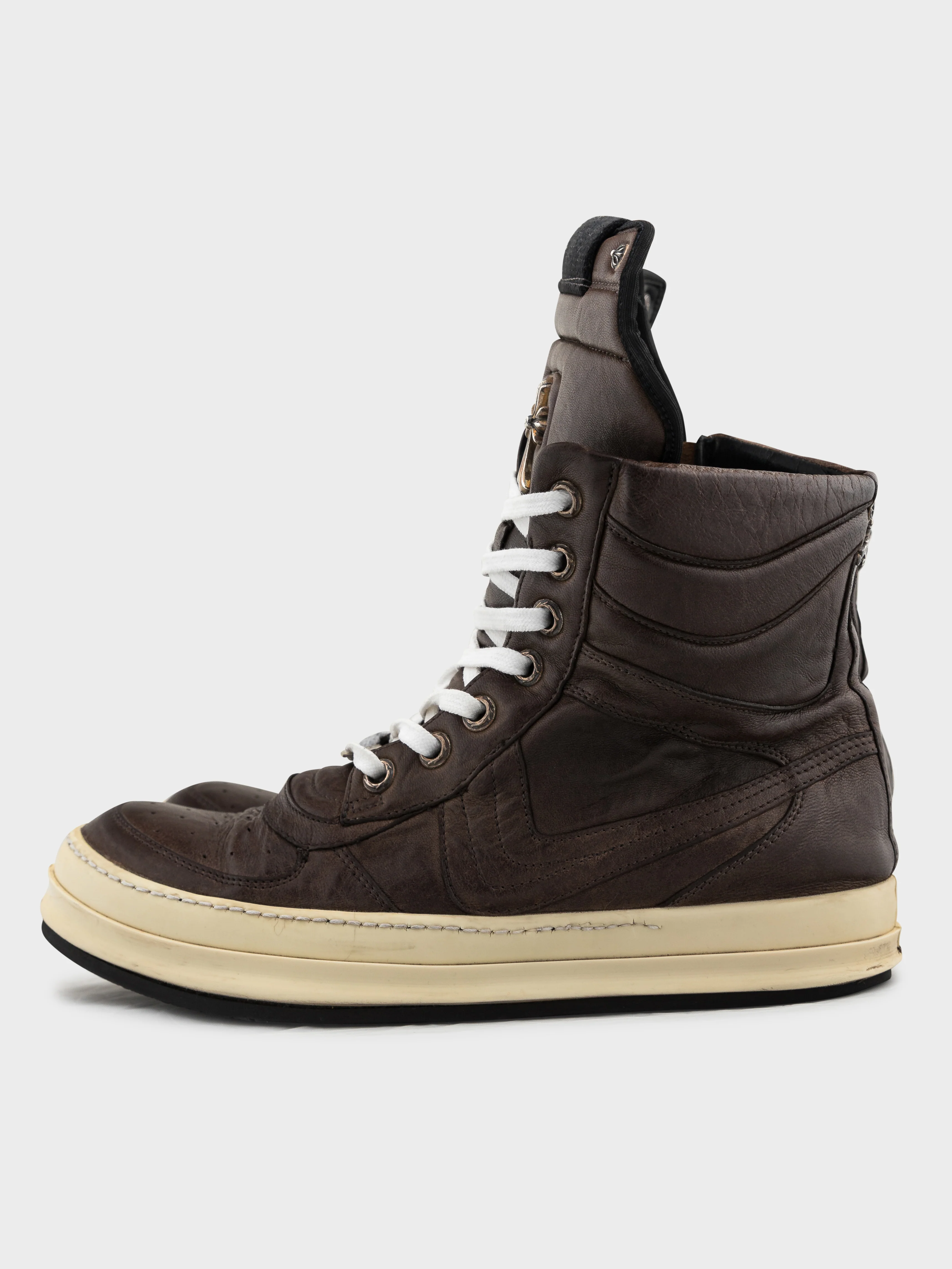 1/1 Rick Owens Chocolate Leather Dunks - Image 3
