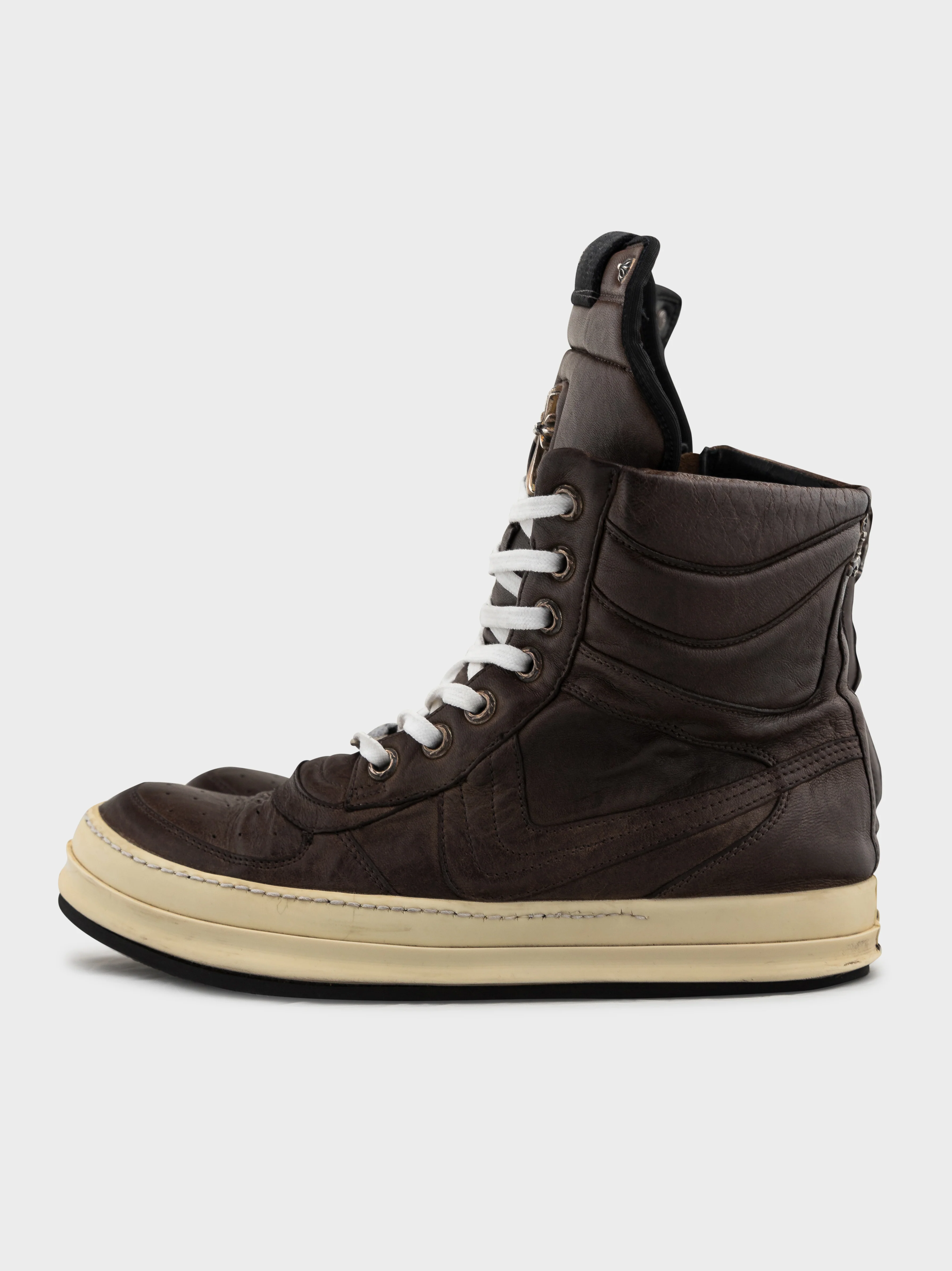 1/1 Rick Owens Chocolate Leather Dunks - Image 4