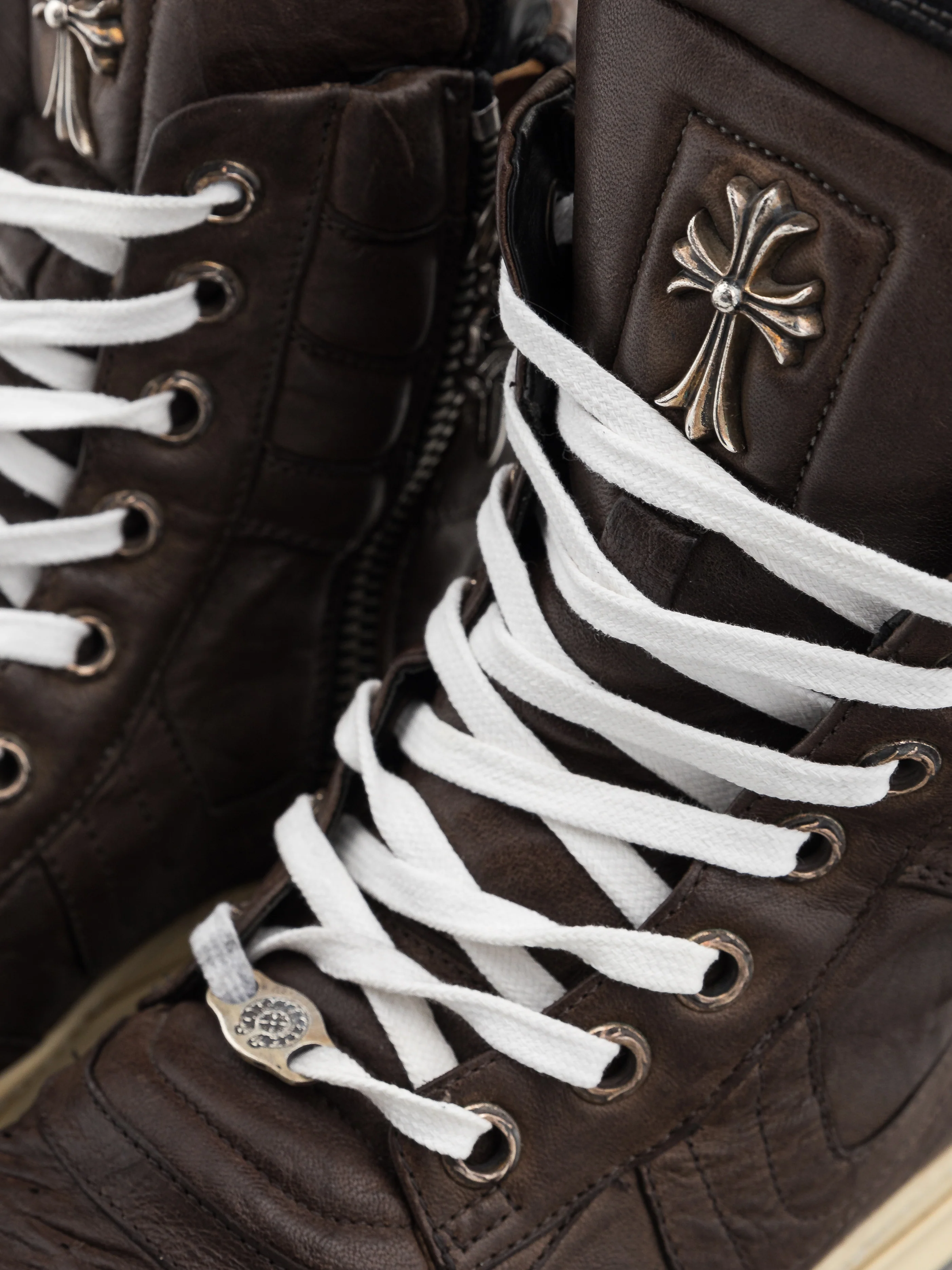 1/1 Rick Owens Chocolate Leather Dunks - Image 6