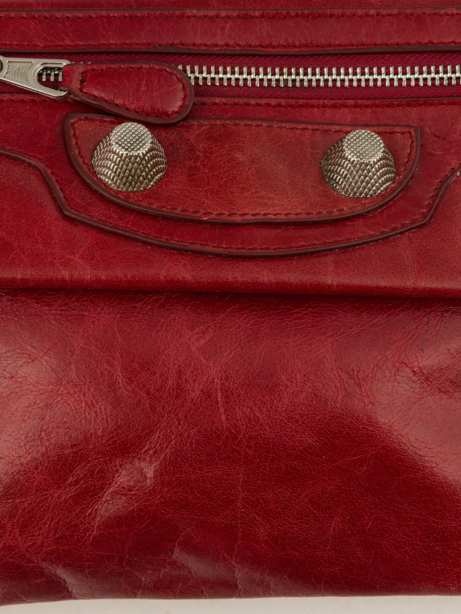 Red Leather Motocross City Pouch - Image 2