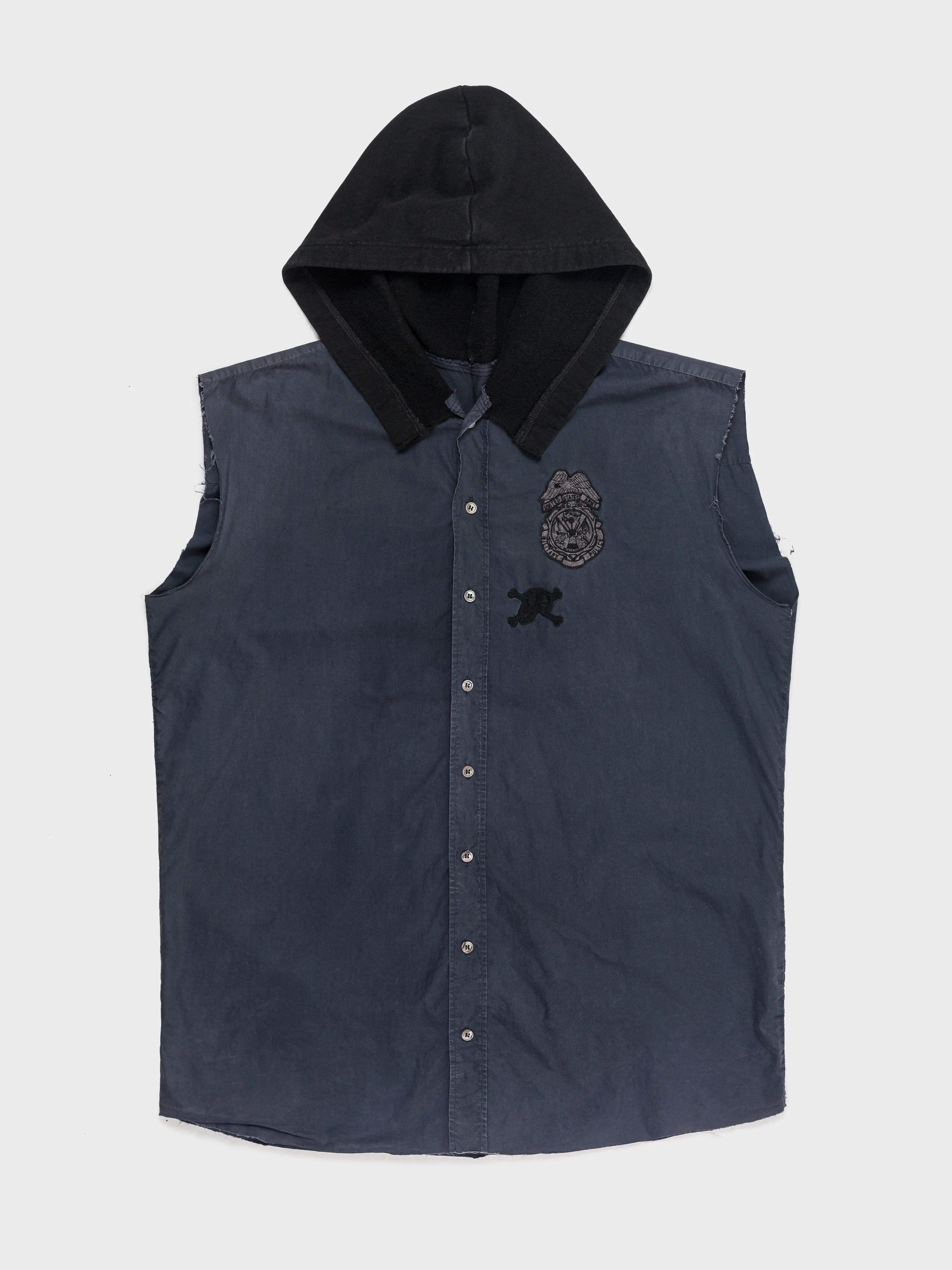 'Consumed' Hooded Button Up Shirt