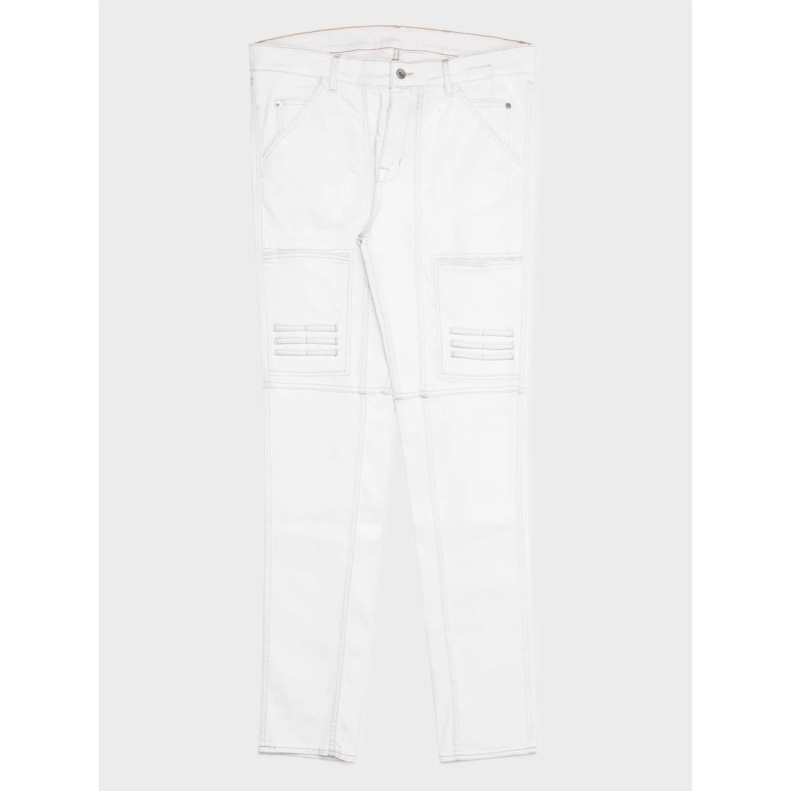 White Waxed Nagakin Jeans