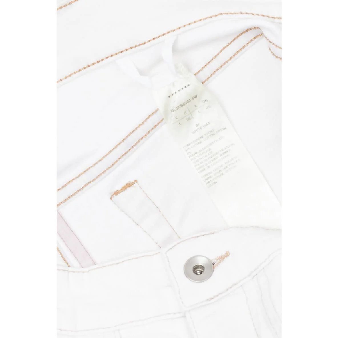 White Waxed Nagakin Jeans - Image 5