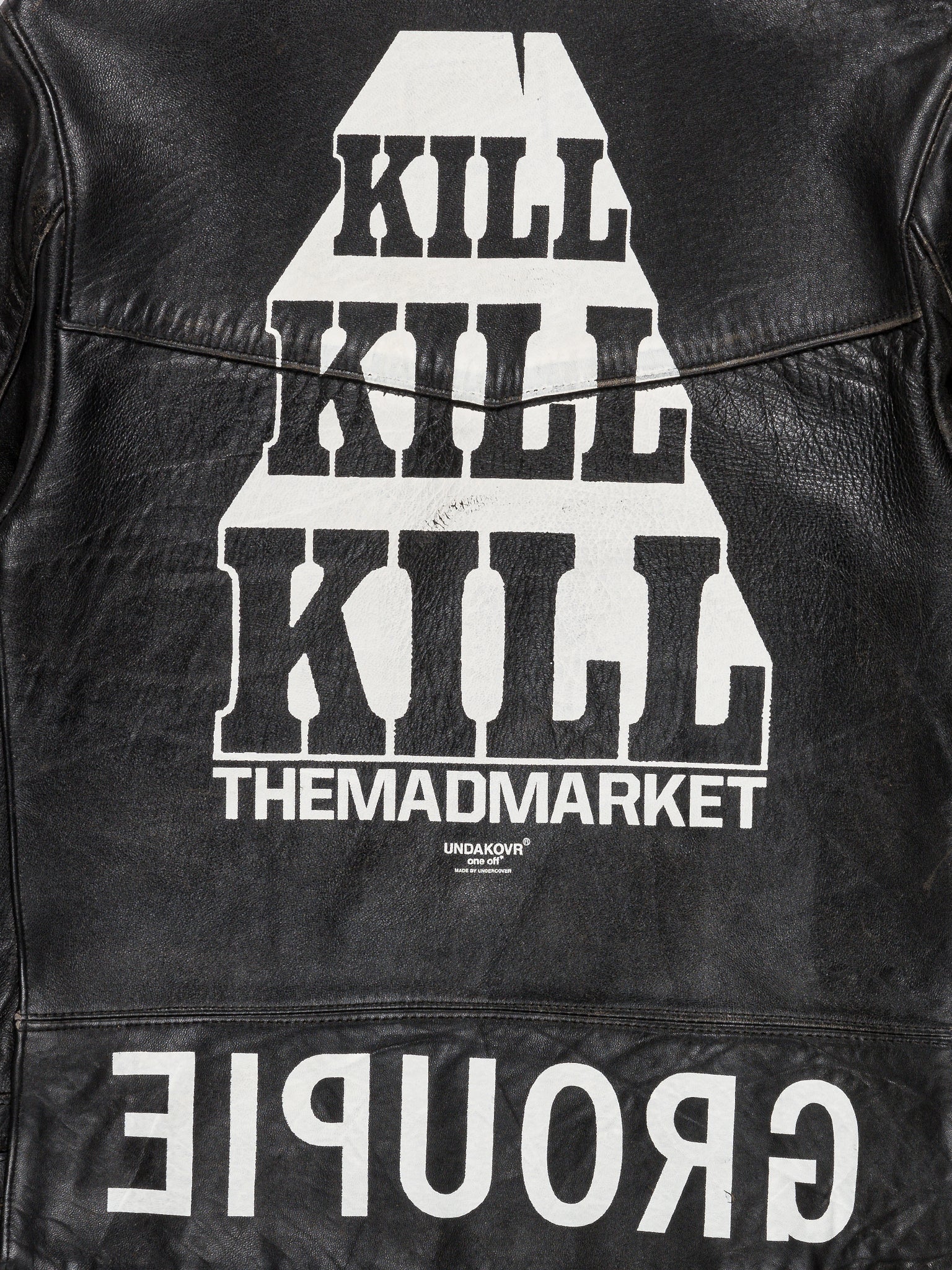 One-Off 'THE MAD MARKET' Leather Jacket - Image 4