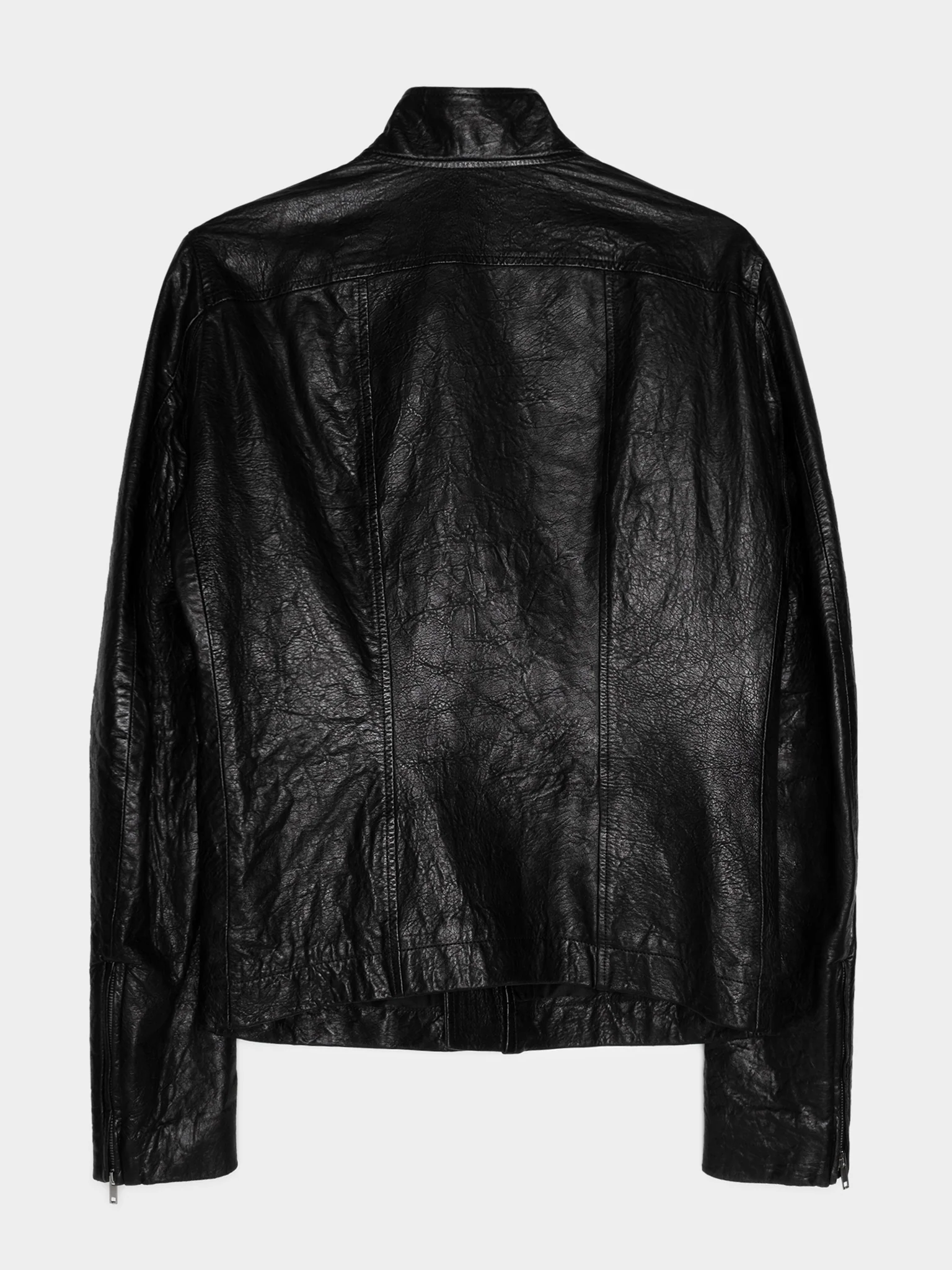 'Gleam' Leather Molino Jacket - Image 3