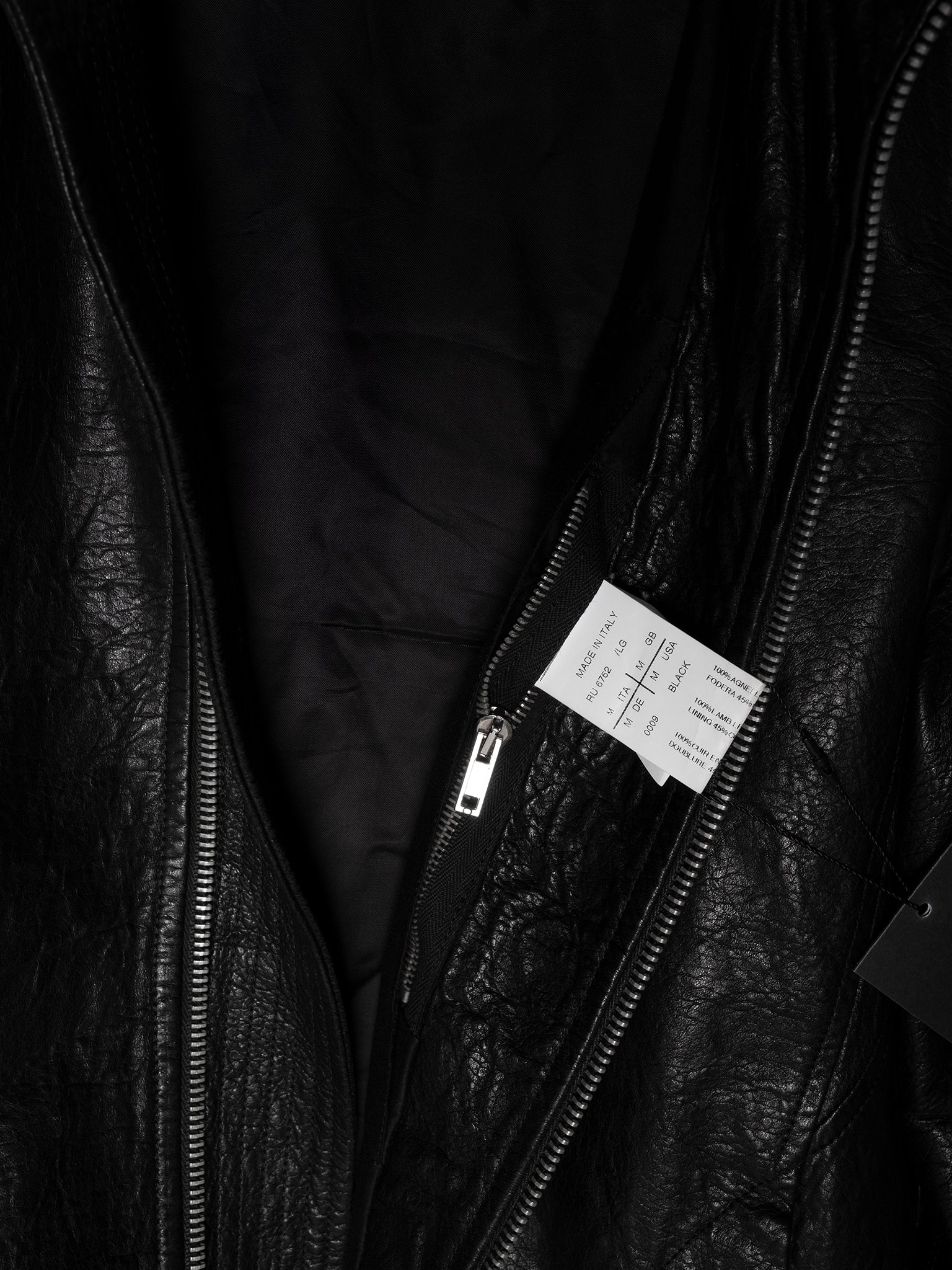 'Gleam' Leather Molino Jacket - Image 4