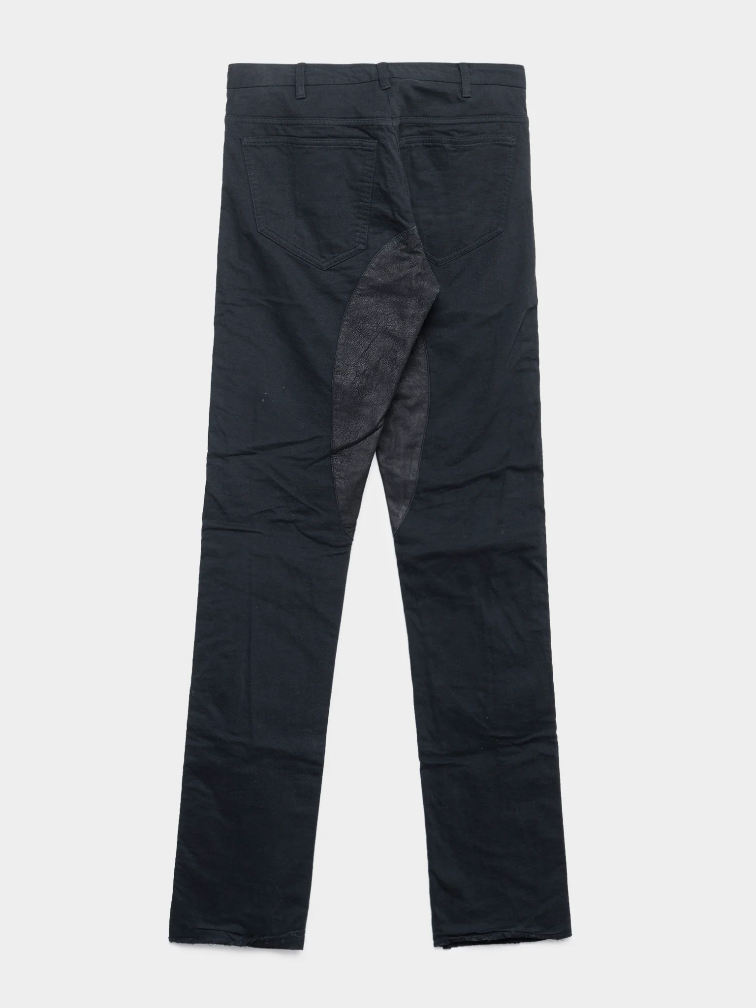 ‘Creatch’ Leather Trimmed Moleskin Pants - Image 3