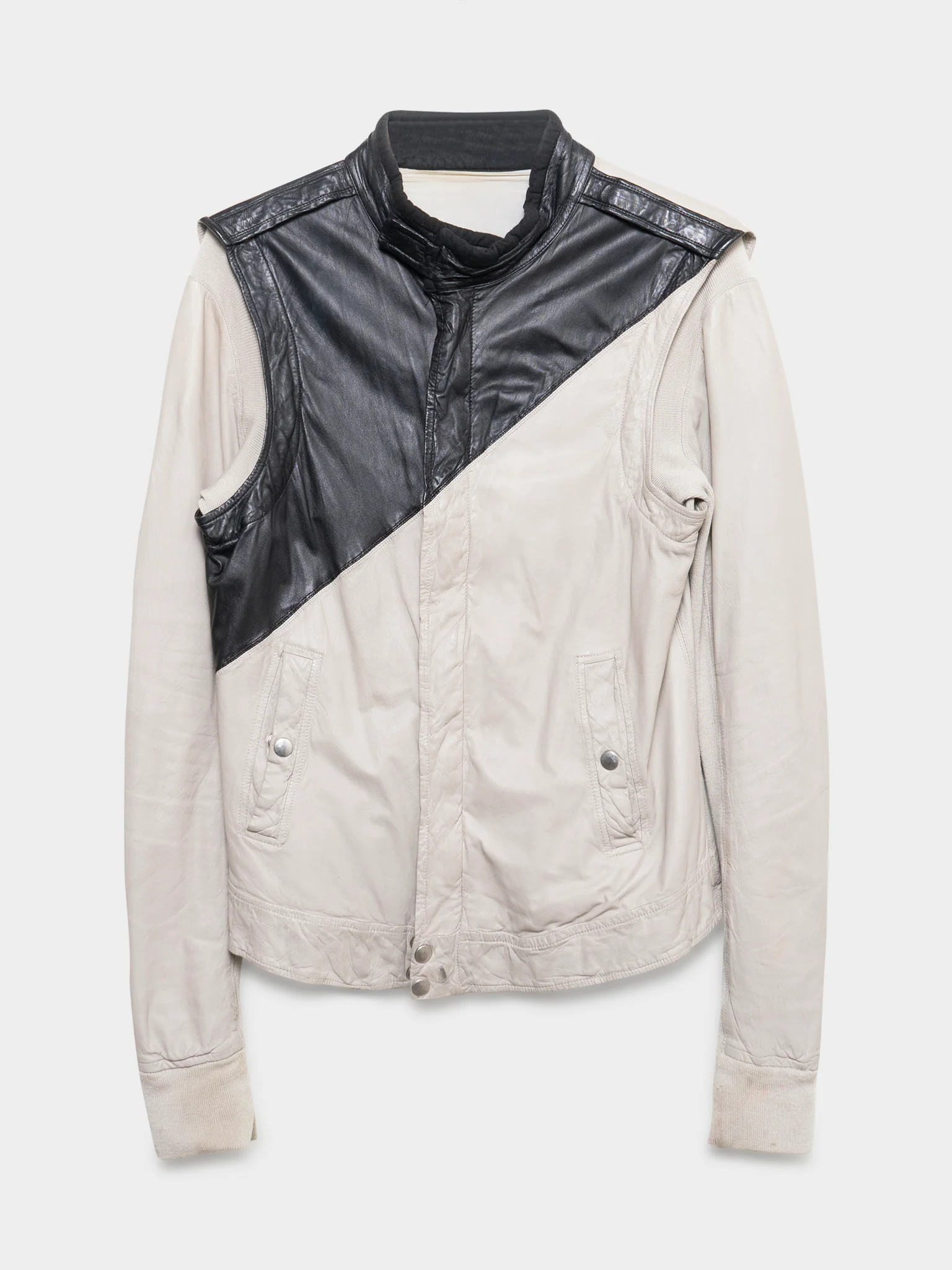 SS08 'Creatch' Paneled Leather Jacket