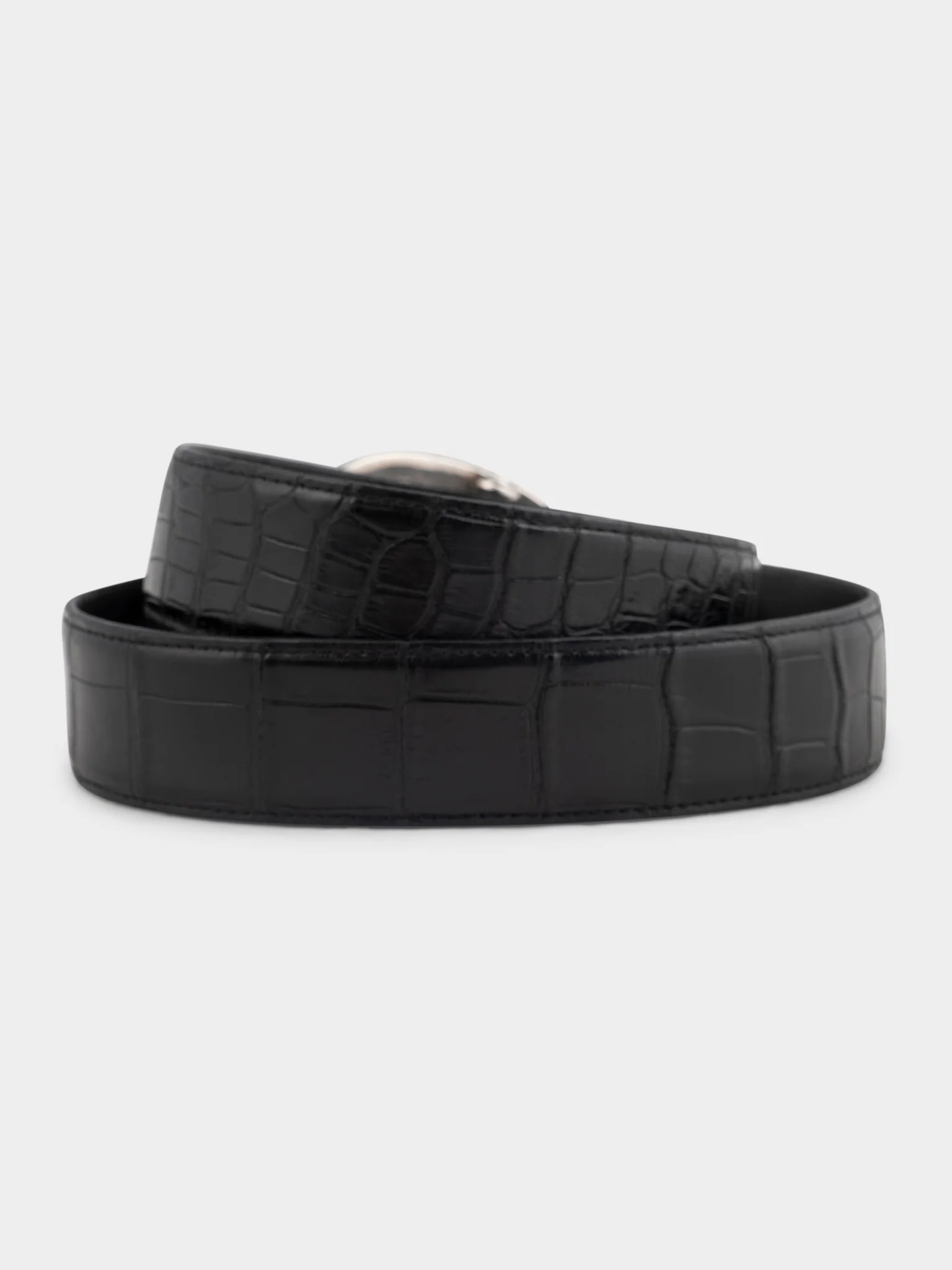 Crocodile Leather Belt - Image 2