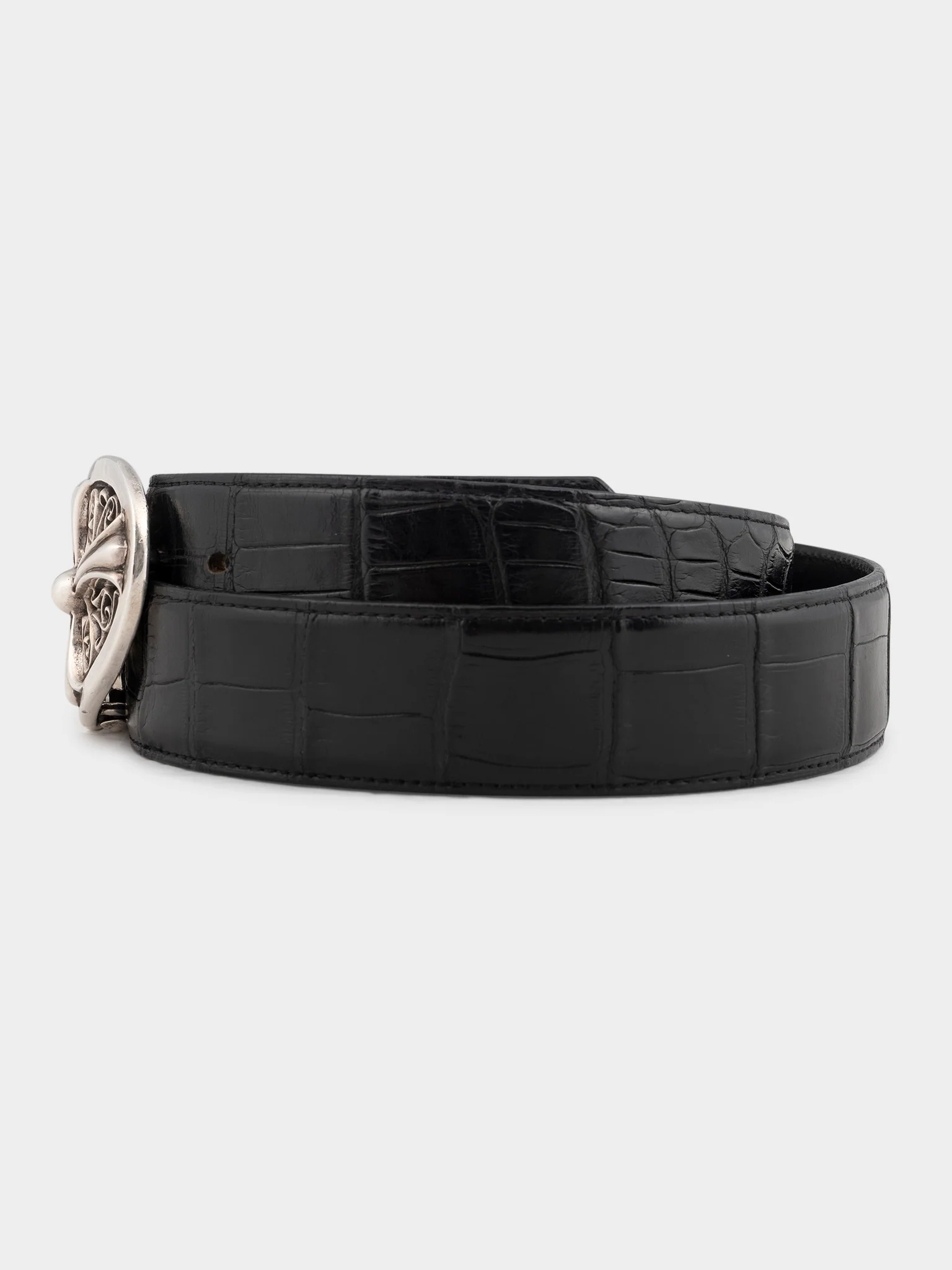 Crocodile Leather Belt - Image 3