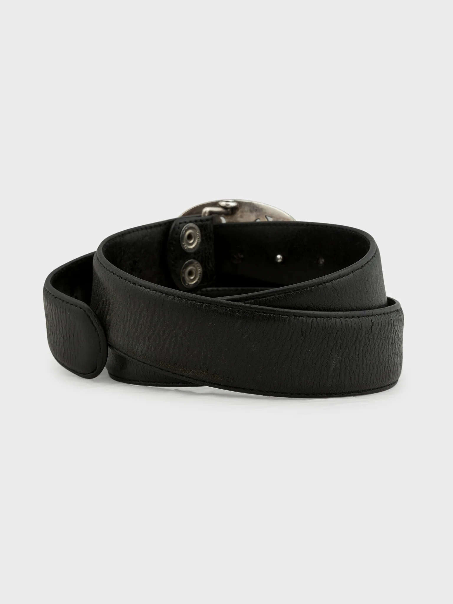 Oval Cross Buckle Belt - Image 4