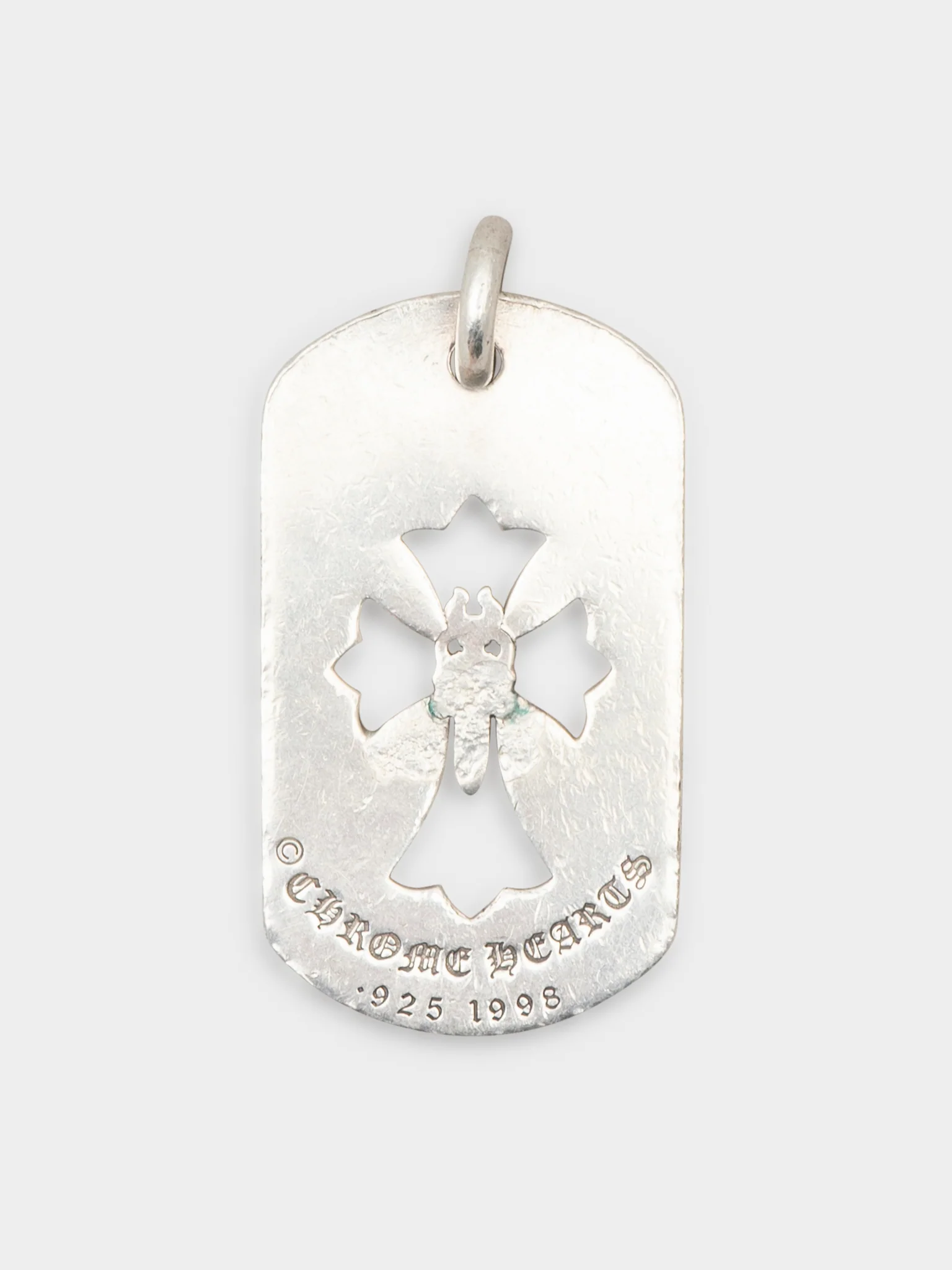 Cross Cut-Out Dog Tag Pendant - Image 2