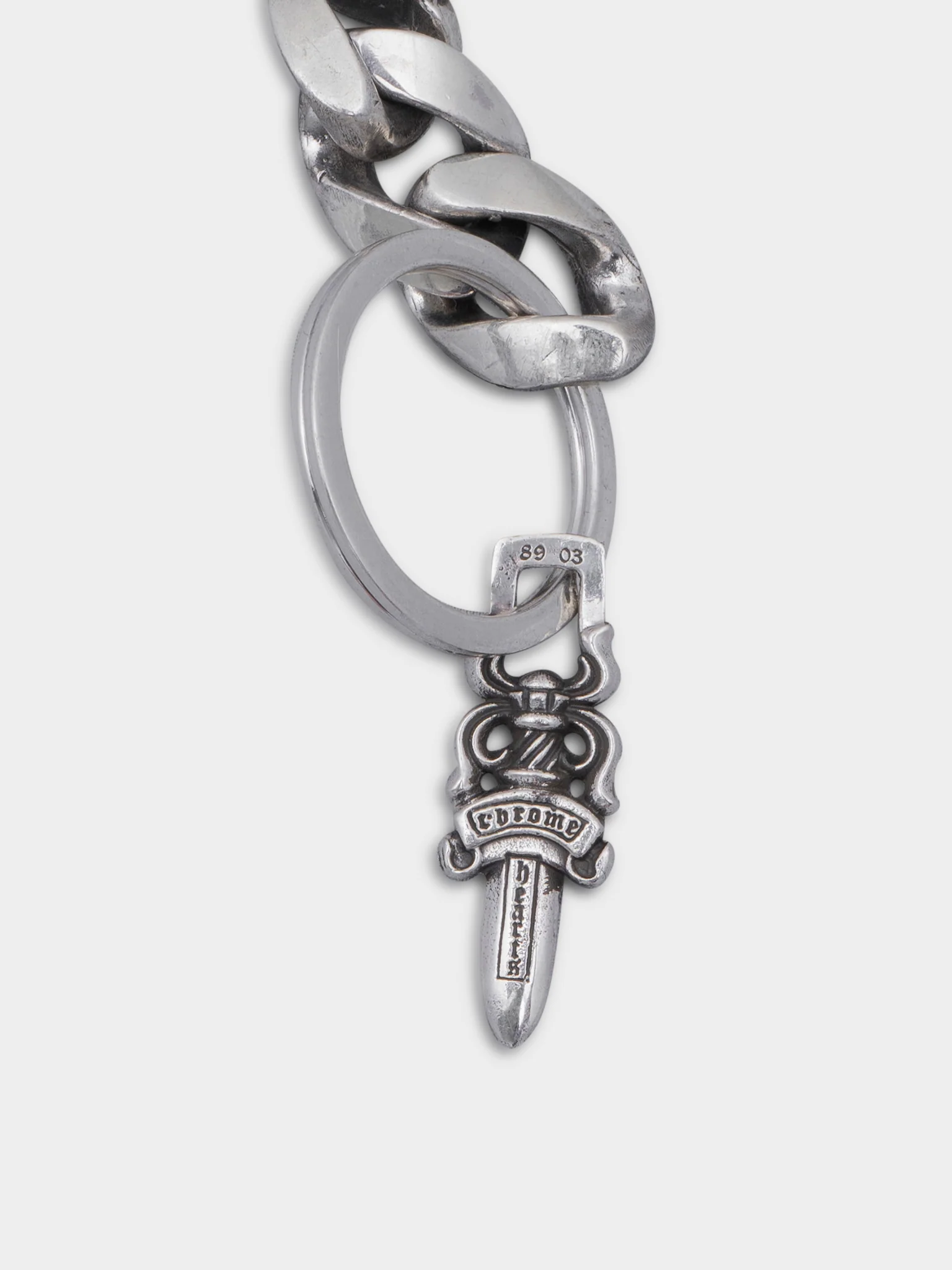 Cuban Keychain (2 LINKS) with Dagger - Image 2